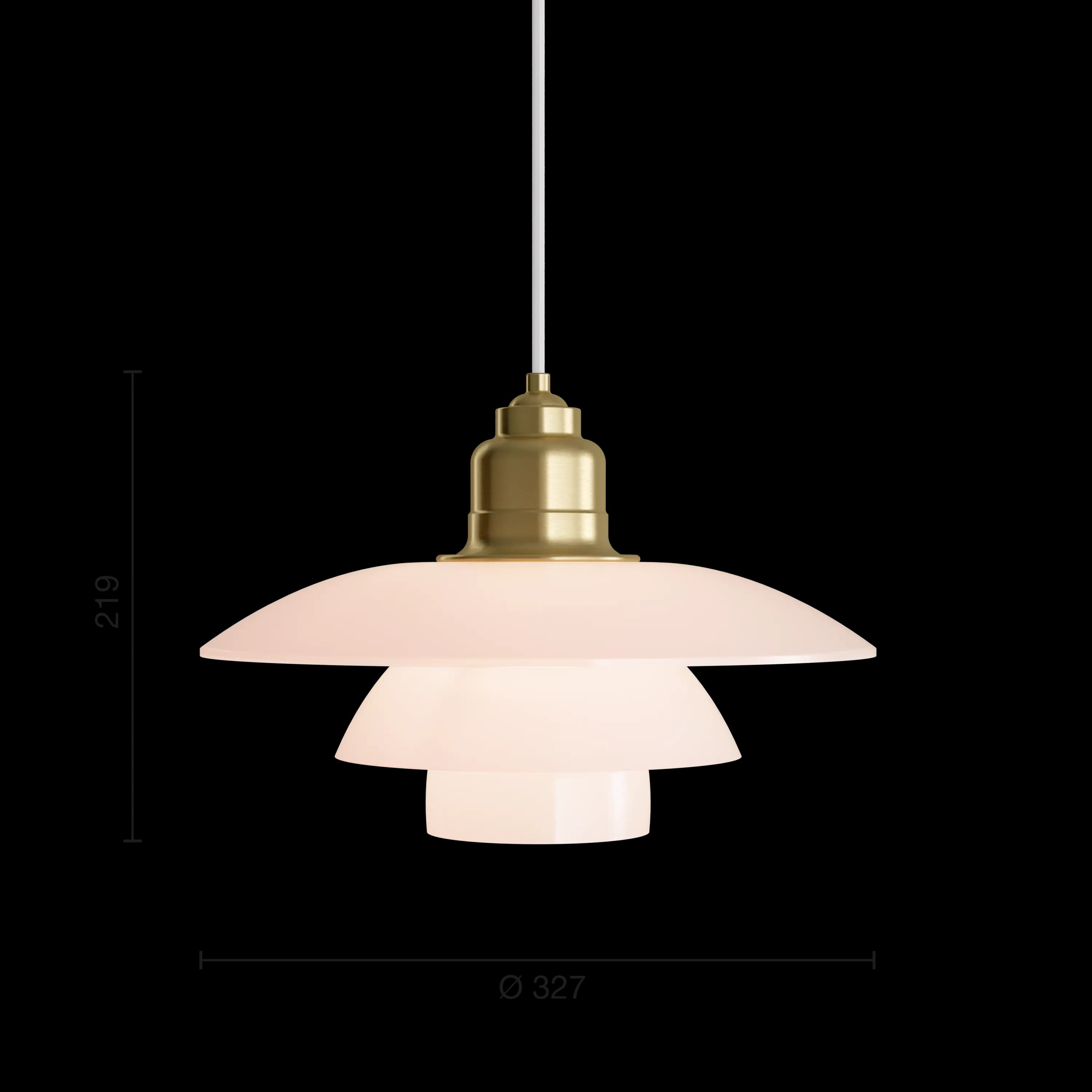 Louis Poulsen PH 3½-3 Pale Rose Brass Pendant Pale rose — фото 10