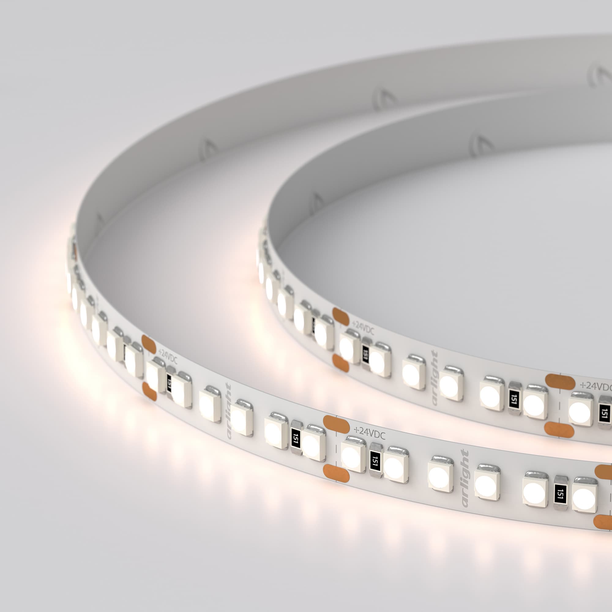 Светодиодная лента RT-A180-8mm 24V Warm2700 (14.4W/m, IP20, 3528, 5m) (Arlight, 14.4 Вт/м, IP20) 017419(1) — фото 3