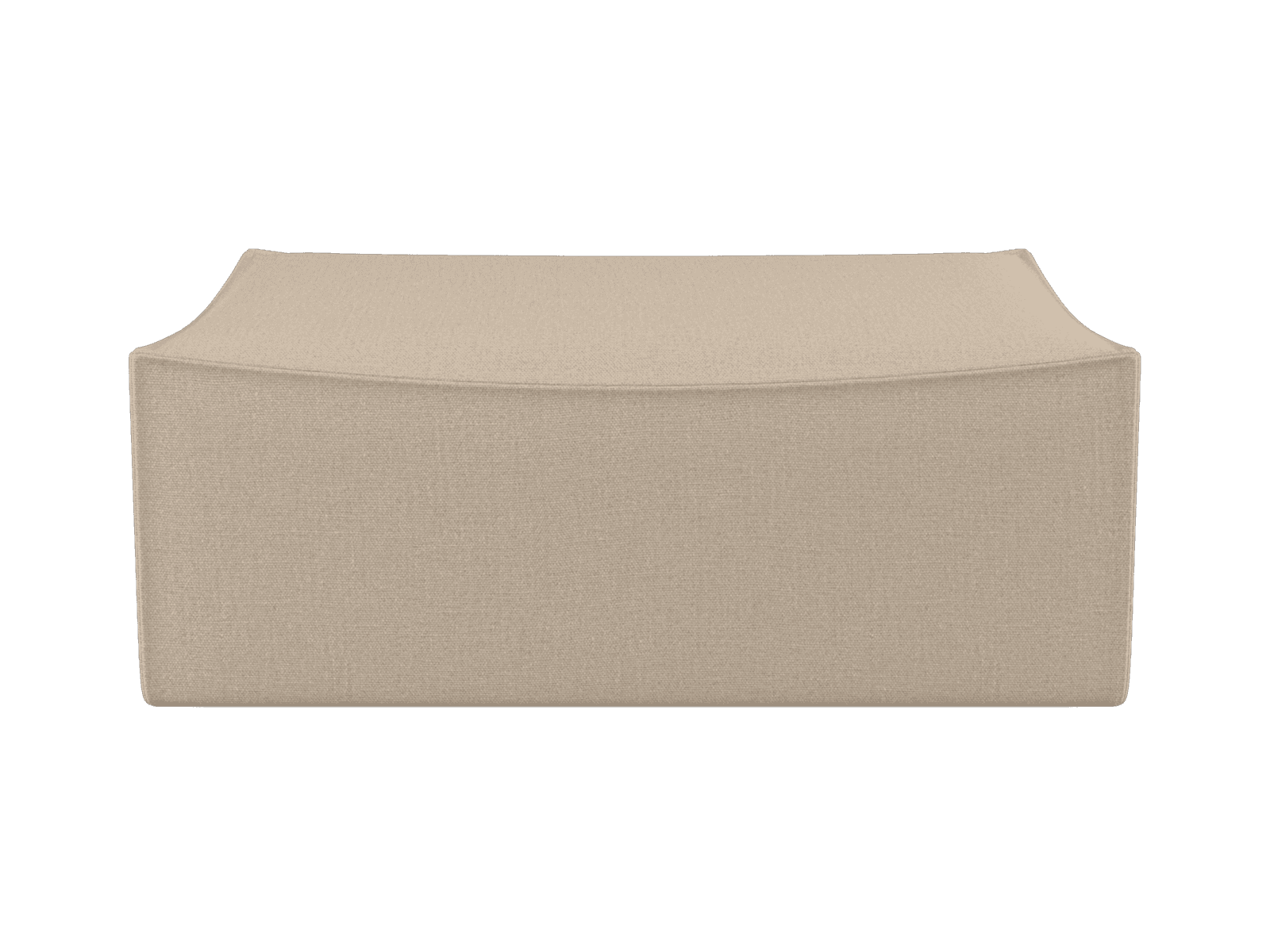Ferm Living Catena Pouf Rectangular L501 - Rich Linen - Natural ferm LIVING — фото 1