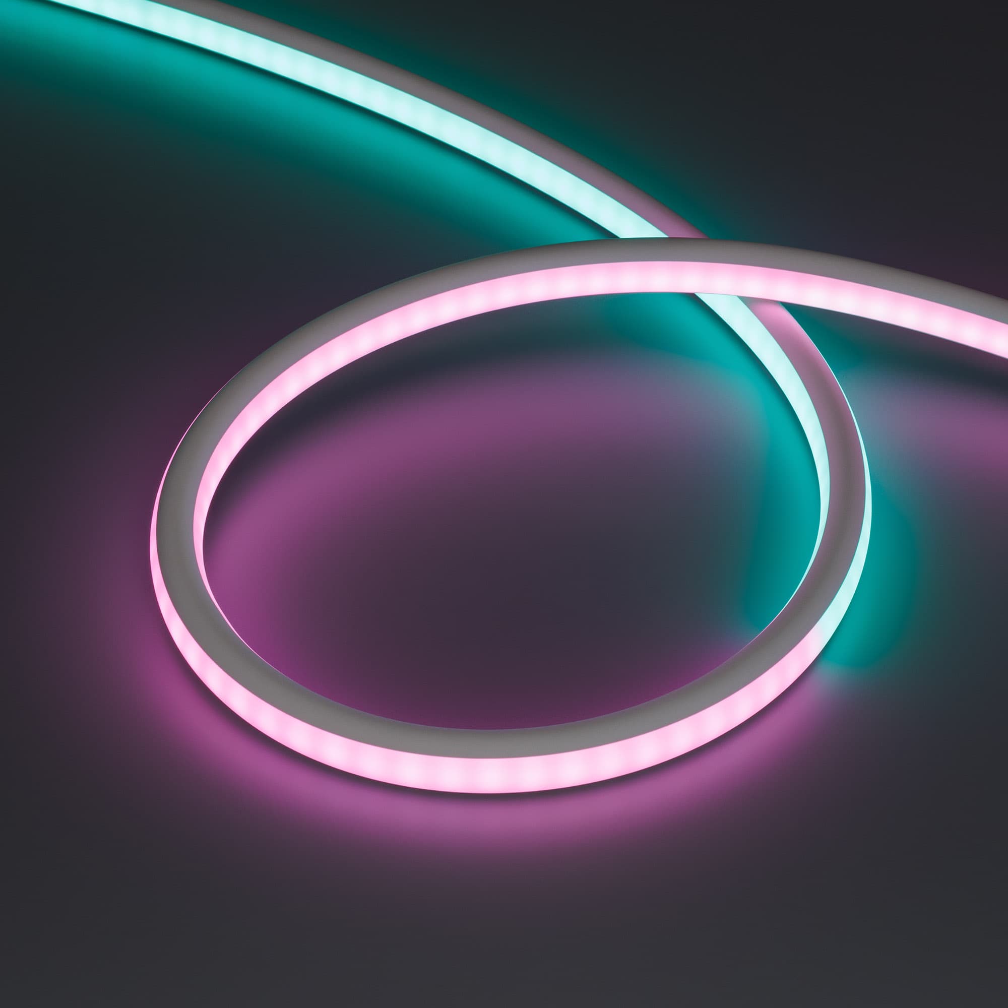 Светодиодная лента герметичная SPI-WAVE-TOP-G200-18x15mm 12V RGB PX2 (26 W/m, IP54, 5m, wire x1) (Arlight, Вывод прямой, 3 года) 052418