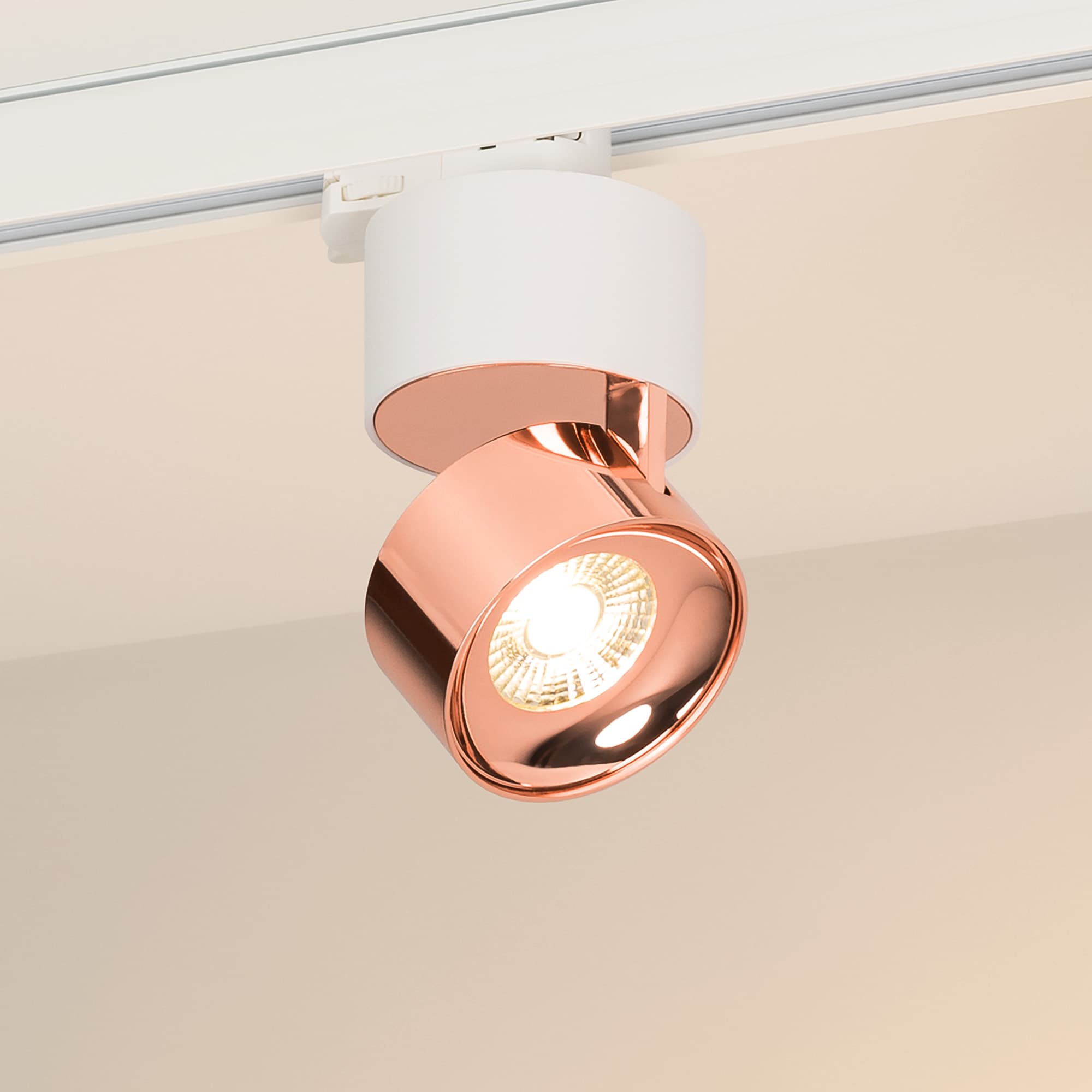 Светильник SP-PLURIO-TRACK-4TR-R77-9W Warm3000 (WH-COP, 36 deg, 230V) (Arlight, IP20 Металл, 3 года) 038116