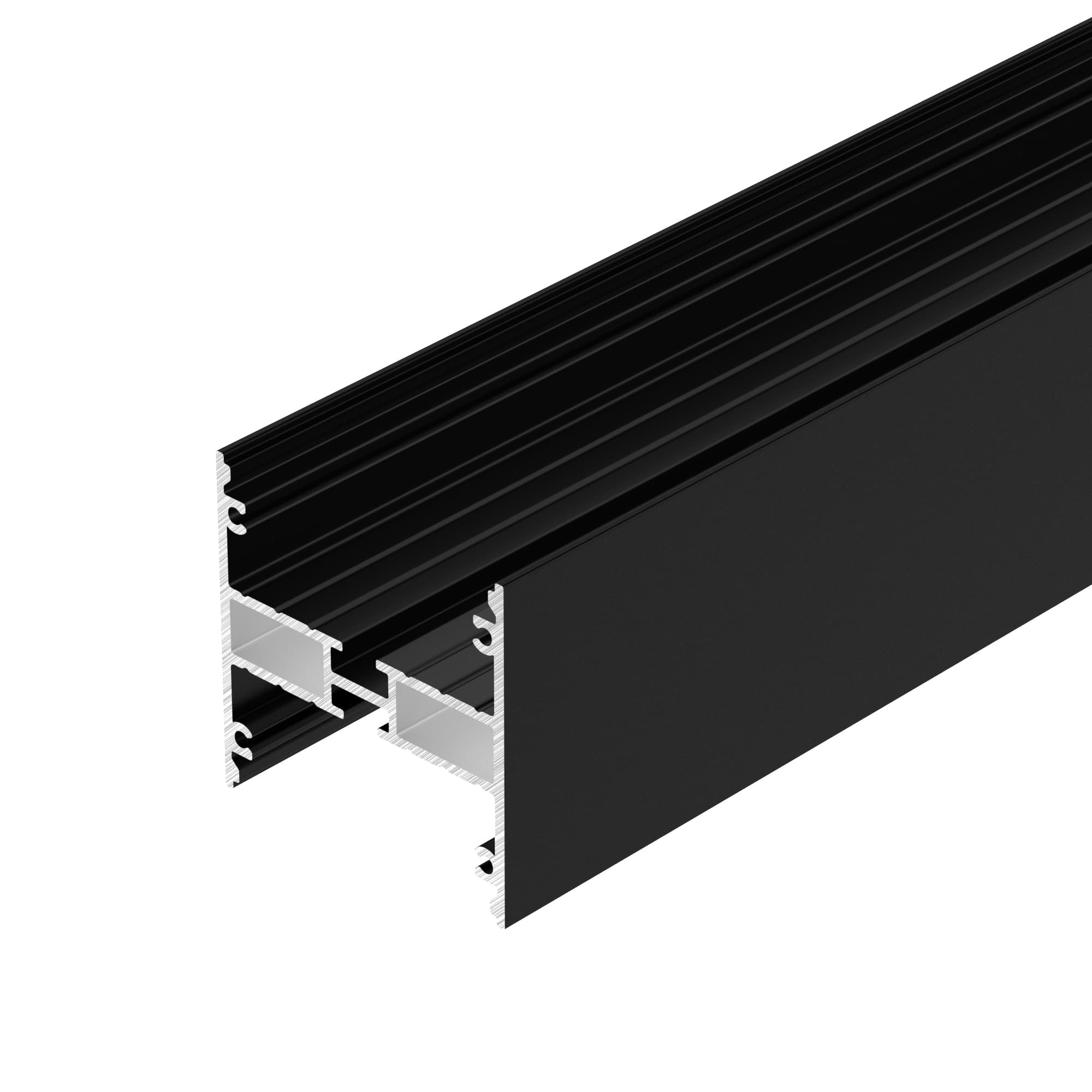 Профиль LINE-5050-DUAL-3000 ANOD BLACK (Arlight, Алюминий) 047487 — фото 2
