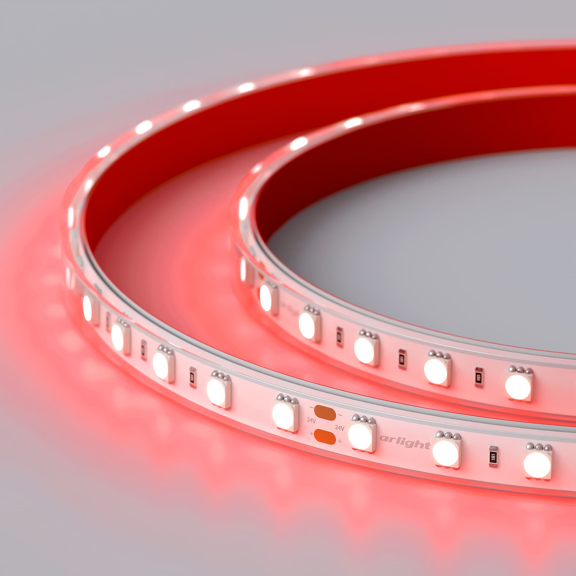 Светодиодная лента герметичная RTW-PFS-B60-13mm 24V Red (14.4 W/m, IP68, 5060, 5m) (Arlight, 14.4 Вт/м, IP68) 036463 — фото 1