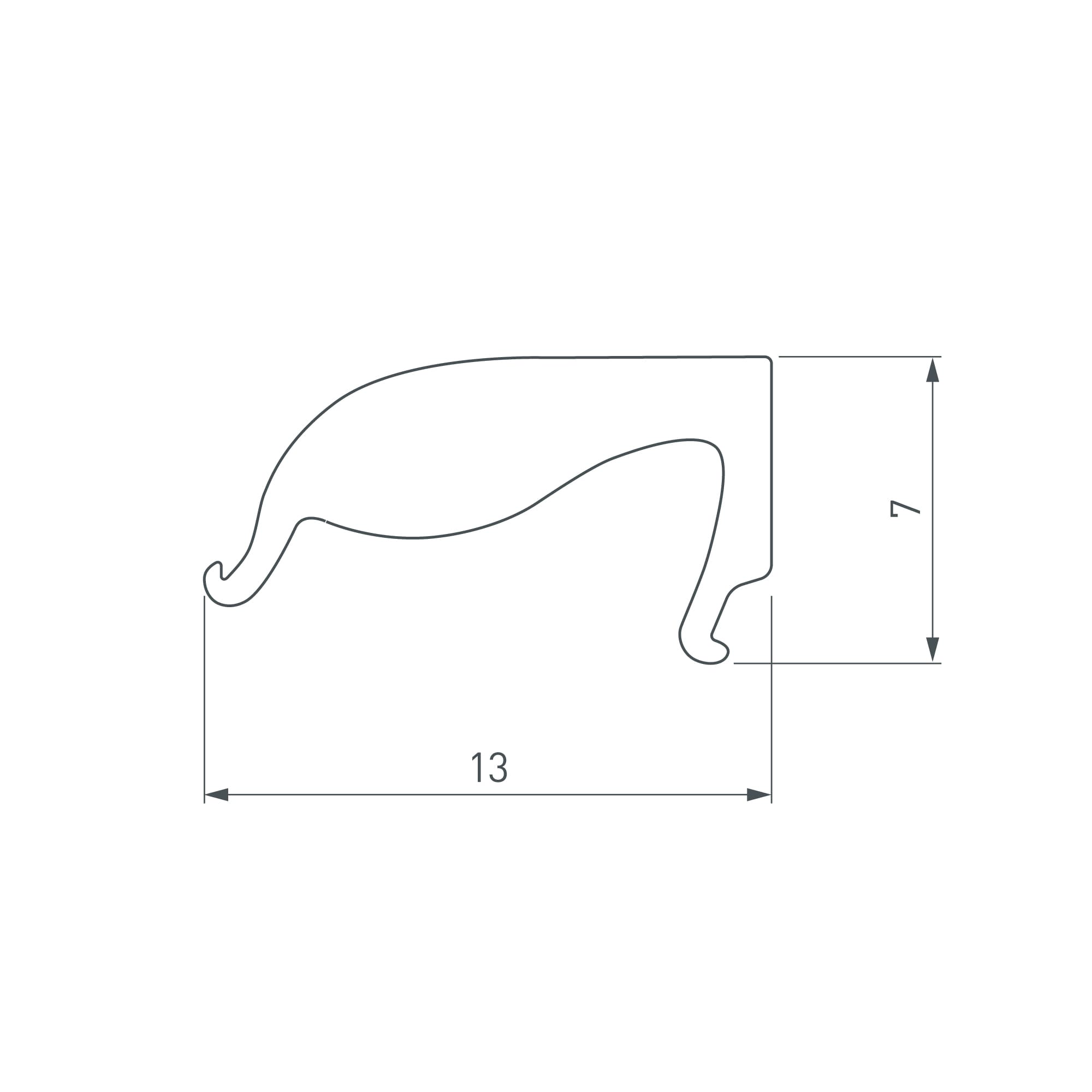 Экран ARH-PLINTUS-2000 Opal (Arlight, Пластик) 026606 — фото 2