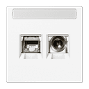 Smart TV розетка, Jung MMDLS4521WWM