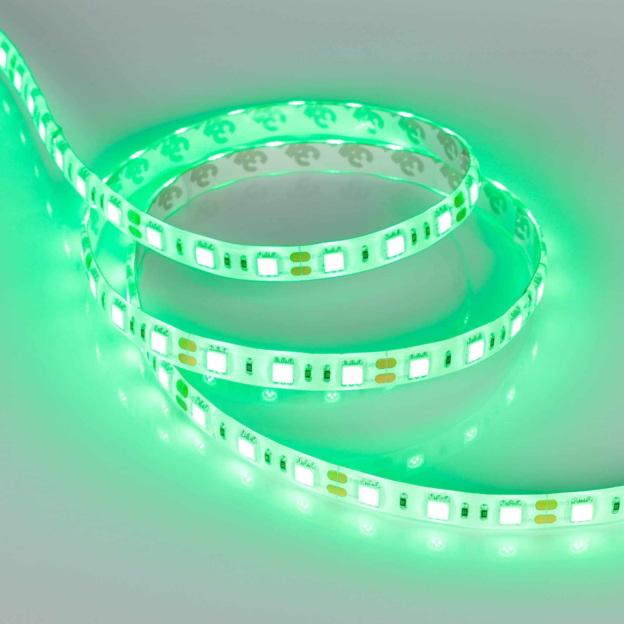 Светодиодная лента RTW 2-5000SE 12V Green 2x (5060, 300 LED, LUX) (Arlight, 14.4 Вт/м, IP65) 015434 — фото 3