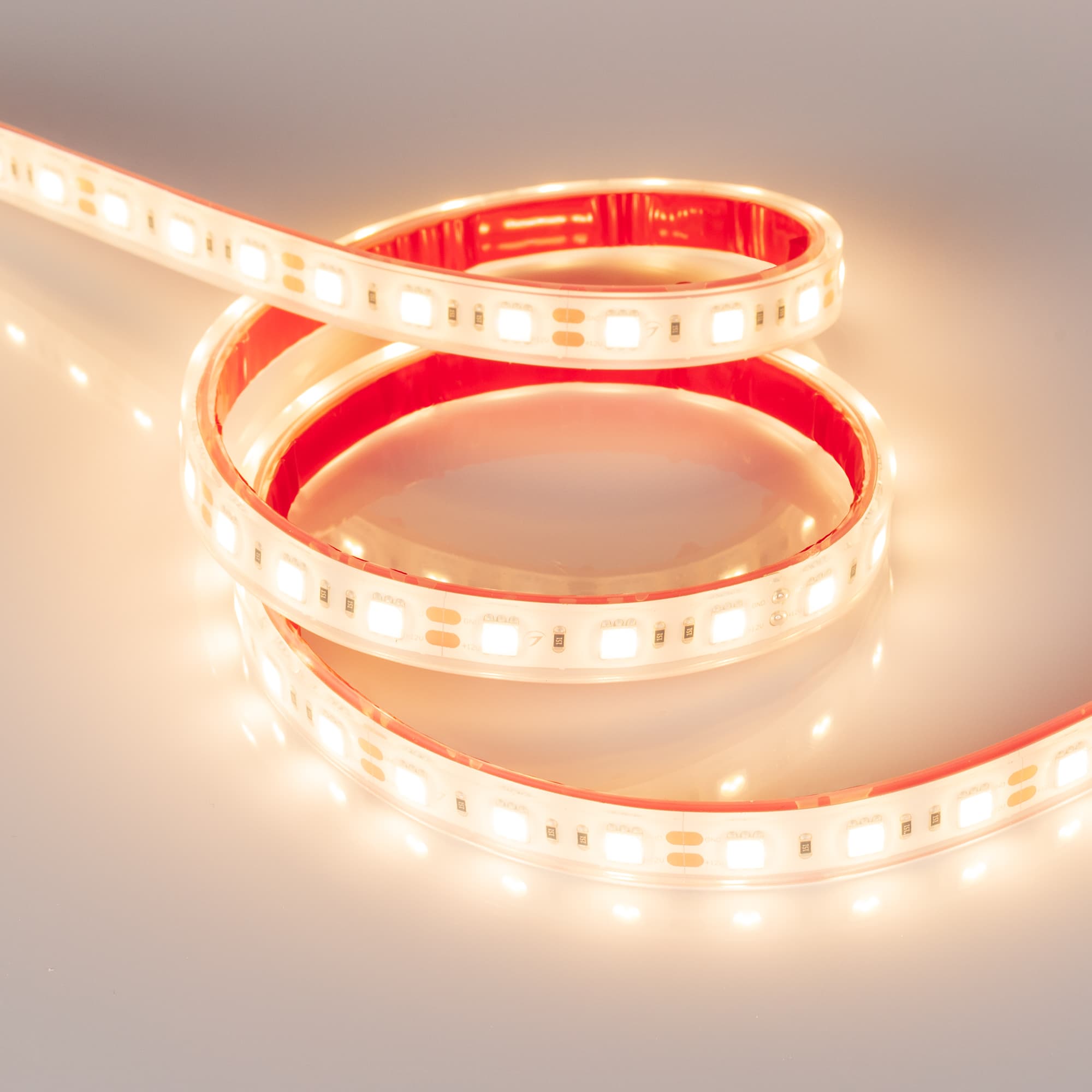 Светодиодная лента RTW 2-5000PGS 12V Warm 2x (5060, 300 LED, LUX) (Arlight, 14.4 Вт/м, IP67) 013587 — фото 4
