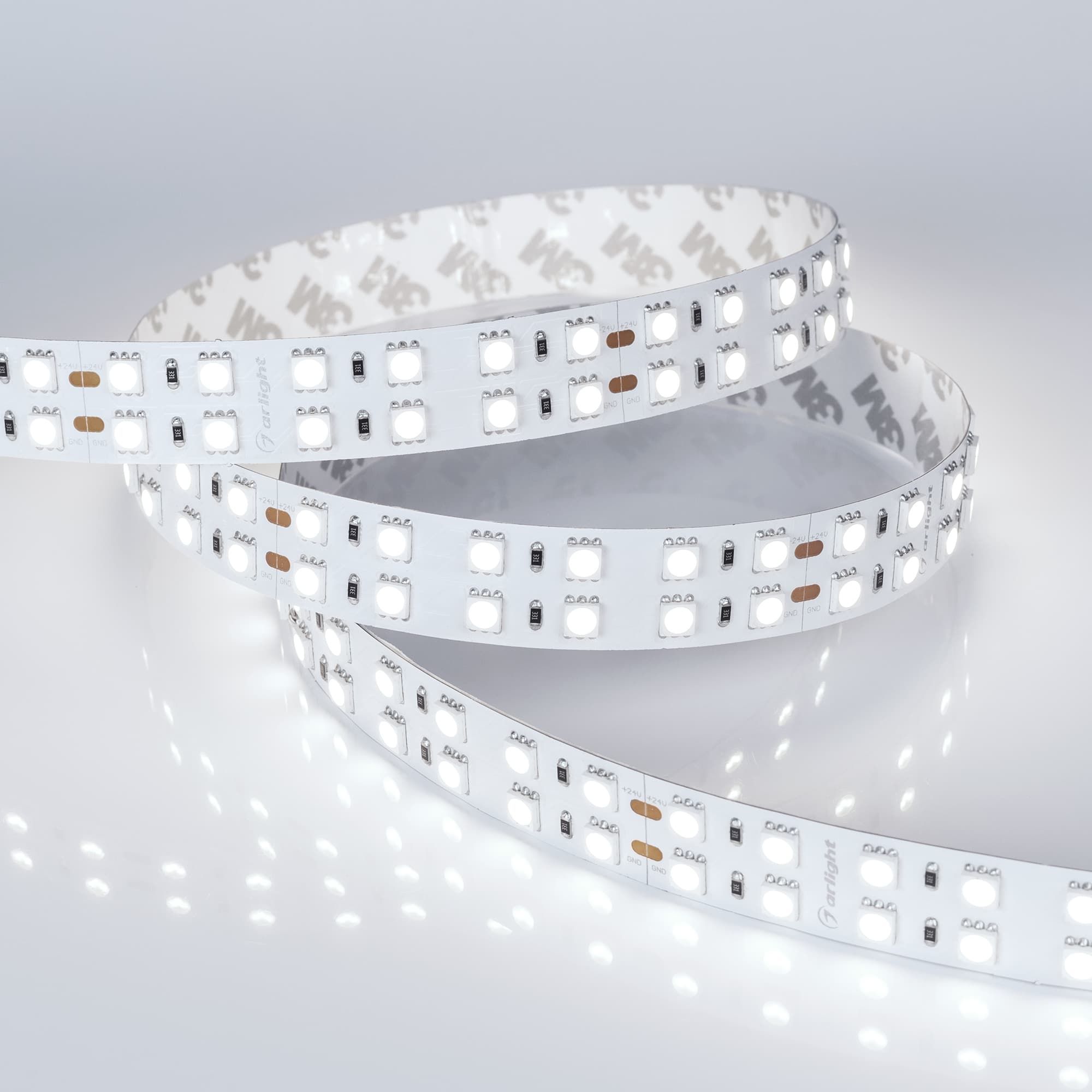Светодиодная лента RT-B144-19mm 24V White6000 (34.4 W/m, IP20, 5060, 5m) (Arlight, Открытый) 025277(2) — фото 4