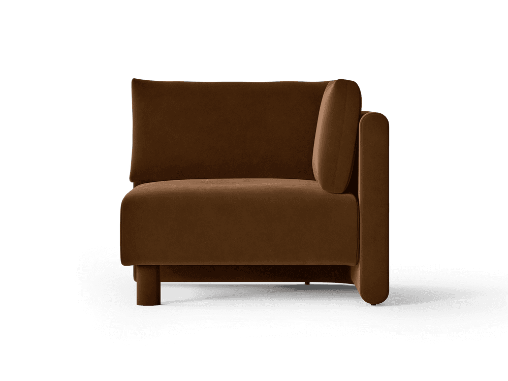 Ferm Living Dase Sofa Corner - Rich Velvet - Soft Brown ferm LIVING — фото 2