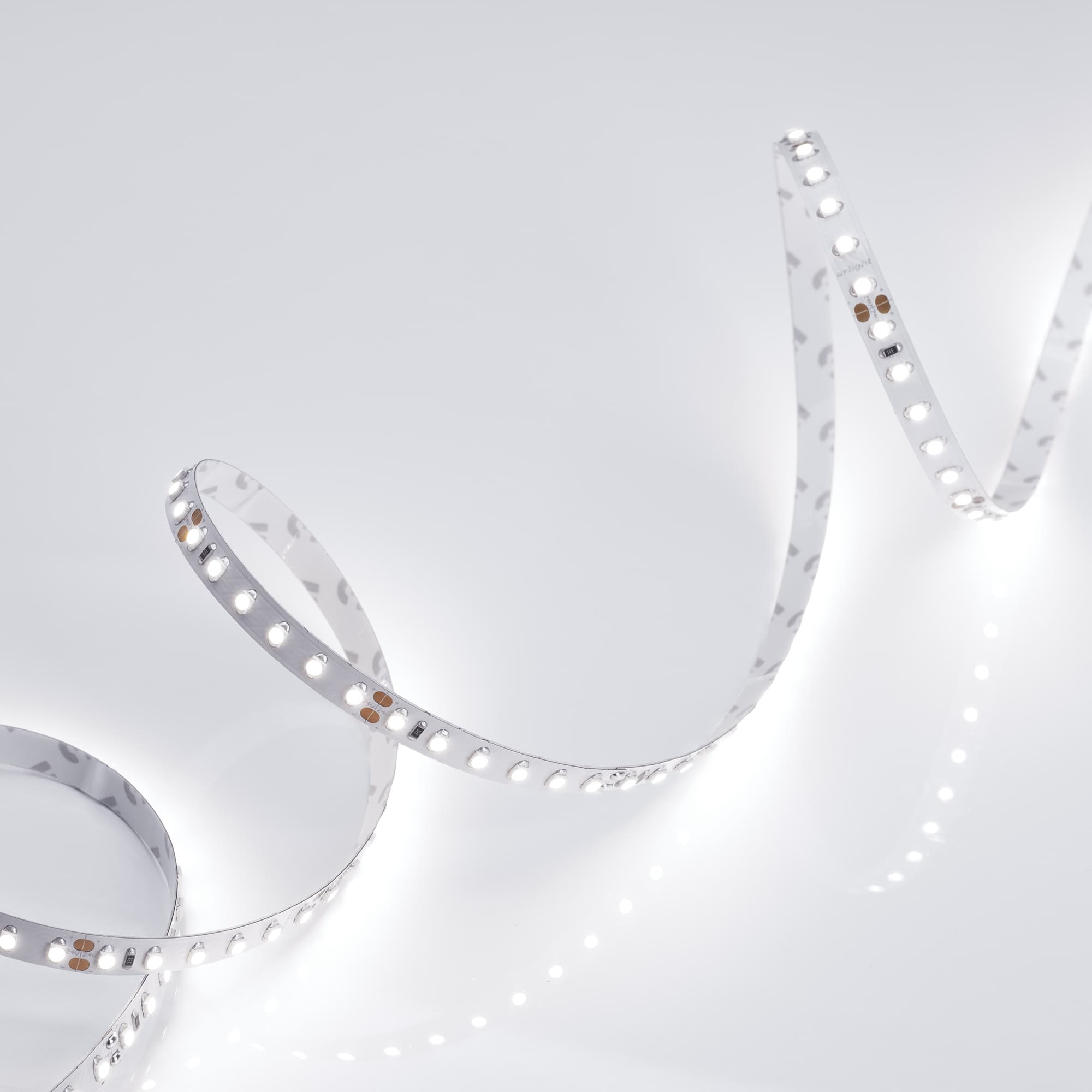 Светодиодная лента RT 2-5000 24V White6000 2x (3528, 600 LED, LUX) (Arlight, 9.6 Вт/м, IP20) 010347 — фото 2