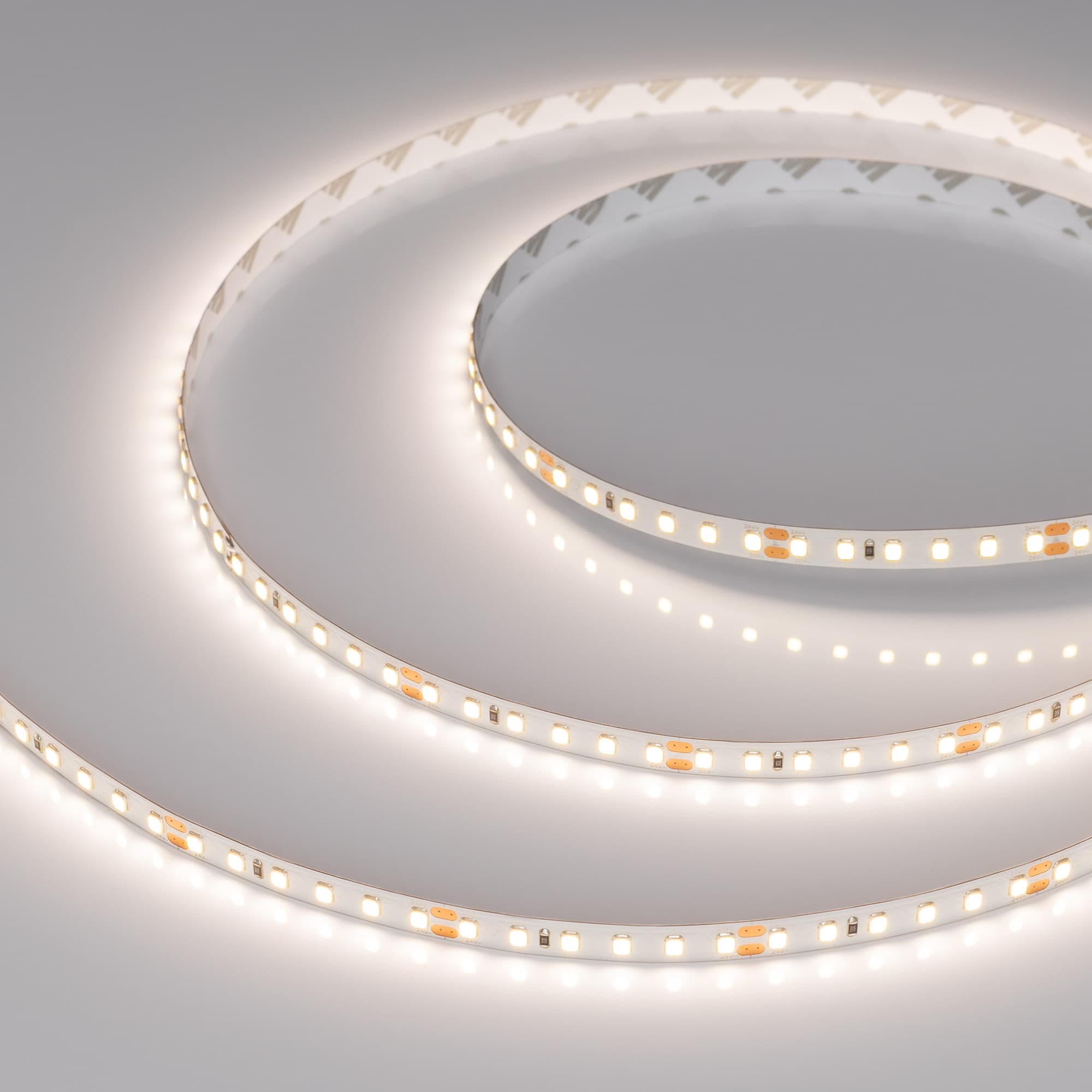 Светодиодная лента RT-A120-8mm 24V Day4000 (9.6 W/m, IP20, 2835, 5m) (Arlight, Открытый) 011581(2) — фото 1