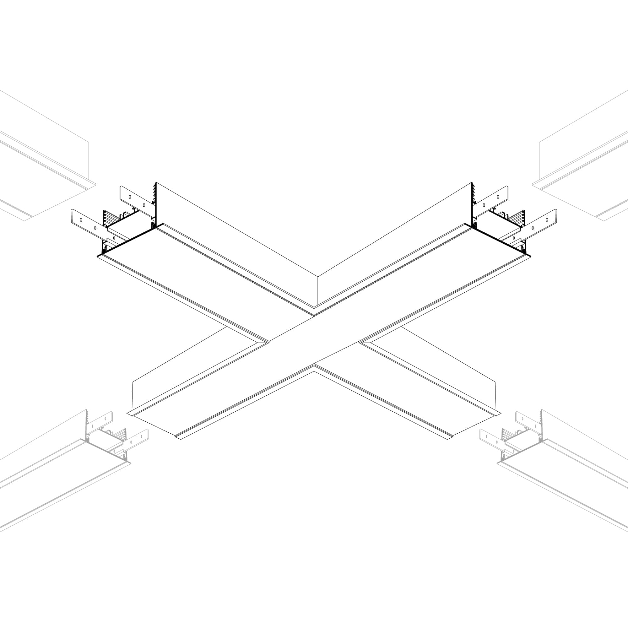 Крестовина SL-LINIA65-F (Arlight, Металл) 030127 — фото 4