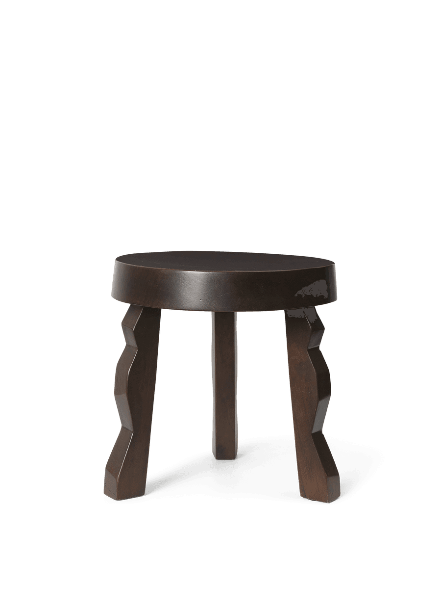 Ferm Living Faye Stool - Dark Stained Mango Wood