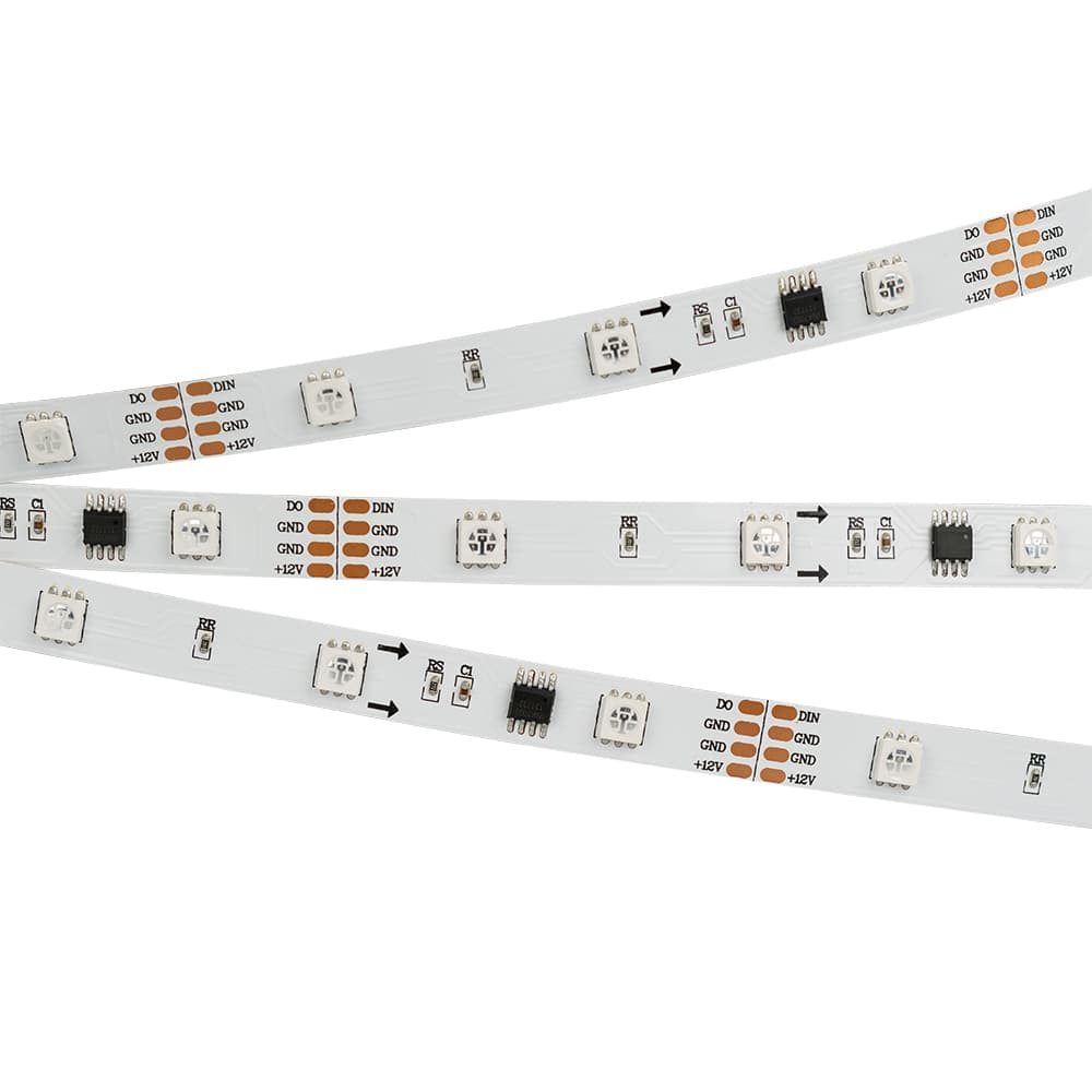 Светодиодная лента SPI-5000-AM 12V RGB (5060, 150 LED x3, 1804) (Arlight, Открытый, IP20) 021227 — фото 4