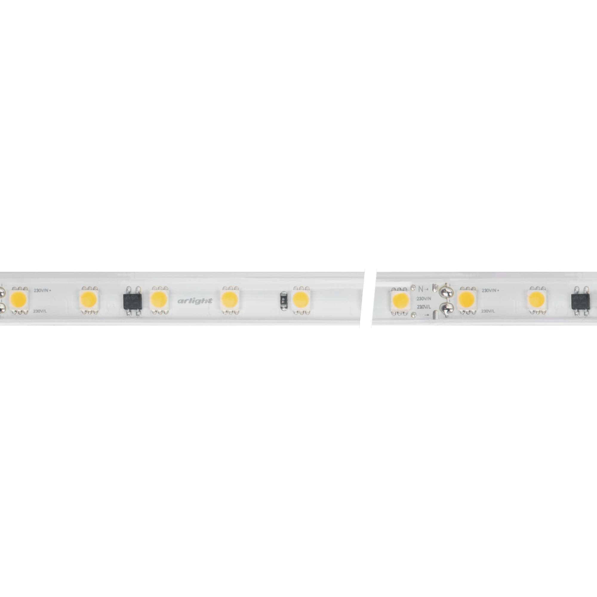 Светодиодная лента герметичная ARL-PV-B54-15.5mm 230V White6000 (8 W/m, IP65, 5060, 50m) (Arlight, 8 Вт/м, IP65) 027056(2) — фото 2