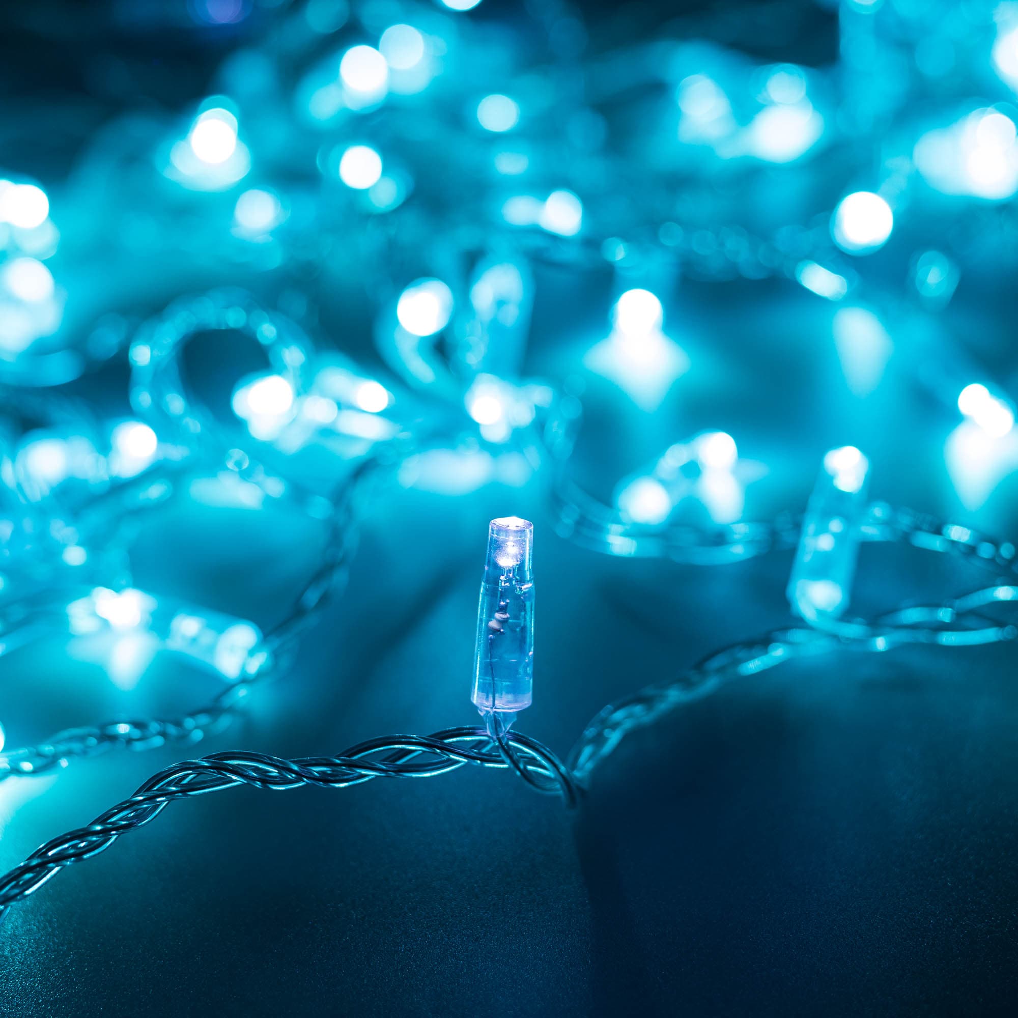 Arlight Светодиодная гирлянда ARD-STRING-CLASSIC-10000-CLEAR-100LED-FLASH Azure (230V, 7W) (Ardecoled, IP65) 025784