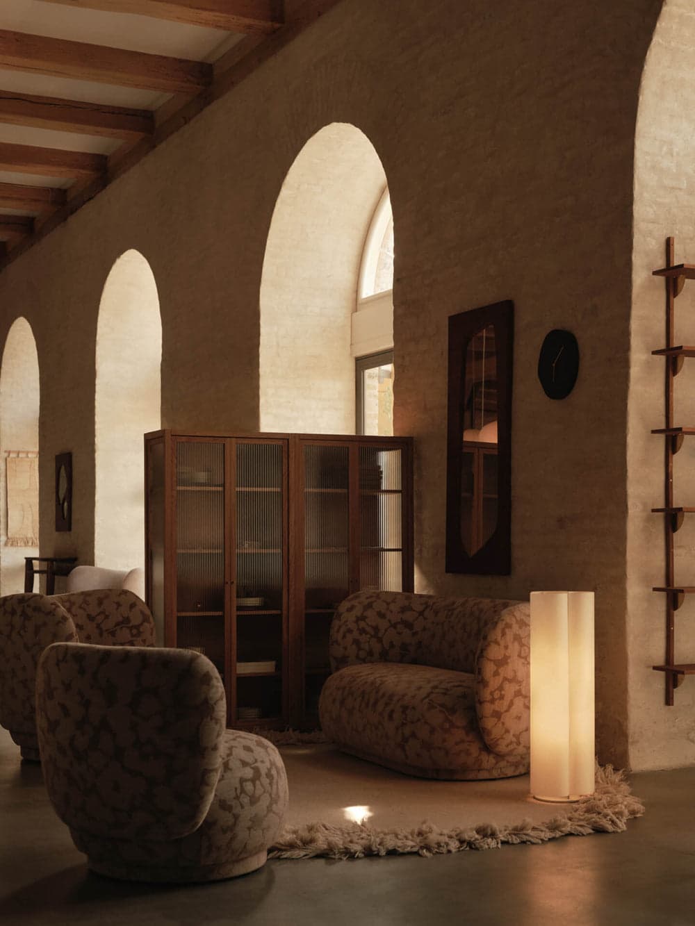 Ferm Living Boe Floor Lamp - Silver/Natural ferm LIVING — фото 4