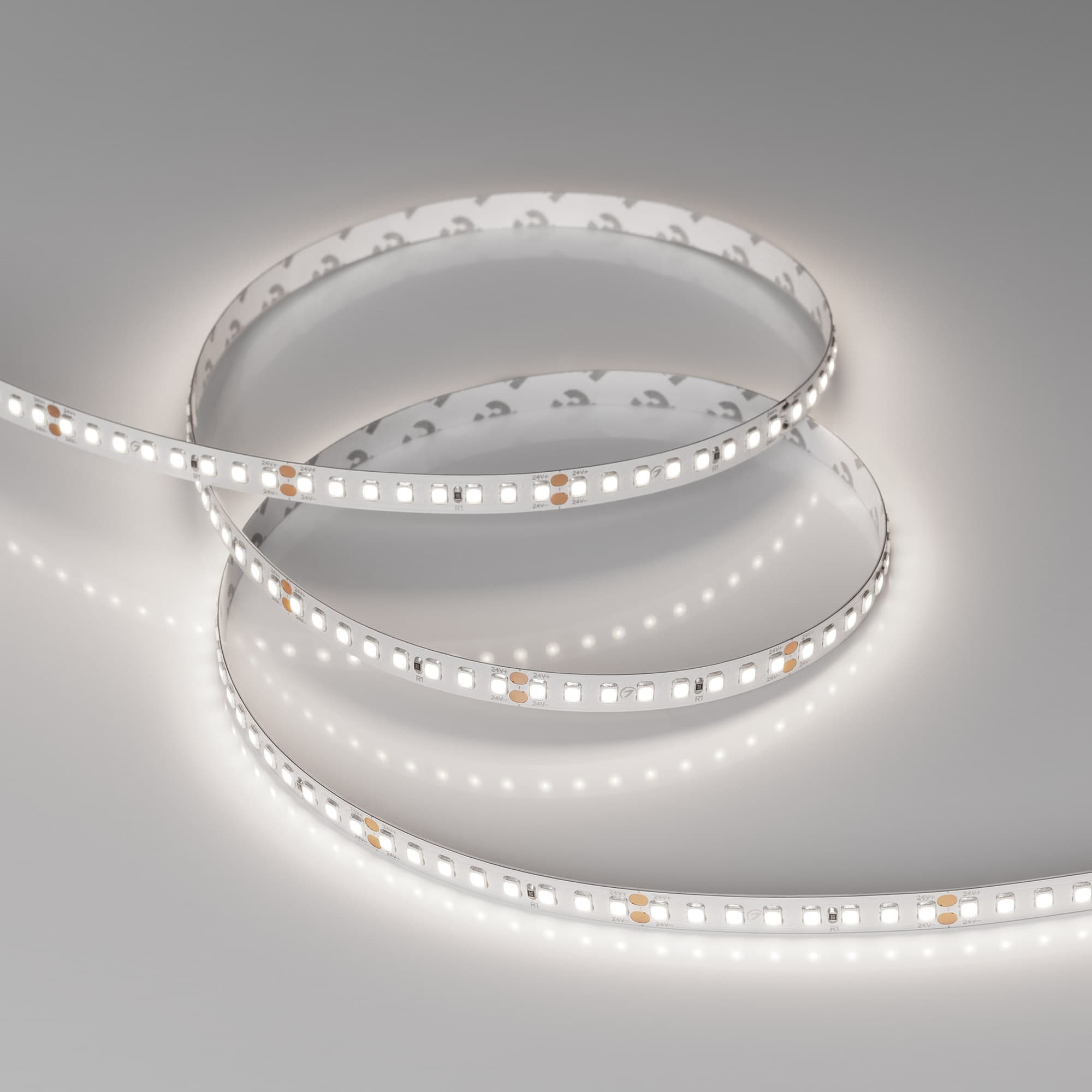 Светодиодная лента RT-A160-8mm 24V Day5000 (12 W/m, IP20, 2835, 5m) (Arlight, высок.эфф.150 лм/Вт) 024536(2) — фото 3