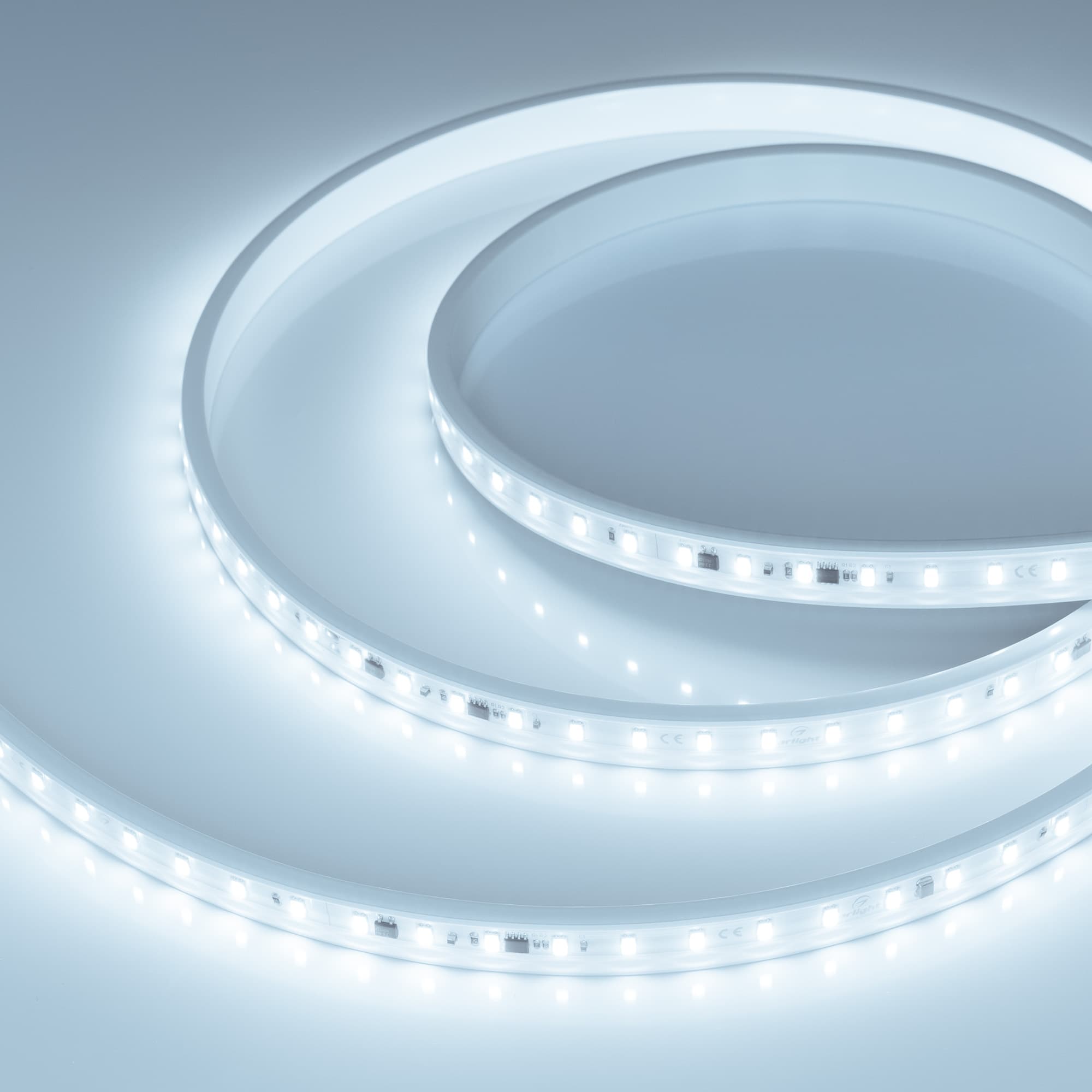 Светодиодная лента герметичная ARL-PV-C72-15.5mm 230V Cool 10K (14 W/m, IP65, 5630, 50m) (Arlight, -) 027050(2) — фото 1
