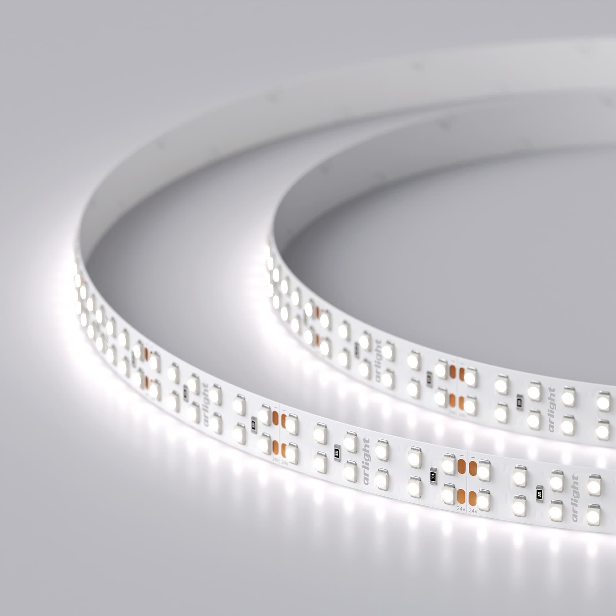 Светодиодная лента RT 2-5000 24V White6000 2x2 (3528, 1200 LED, LUX) (Arlight, 19.2 Вт/м, IP20) 008771(B) — фото 4