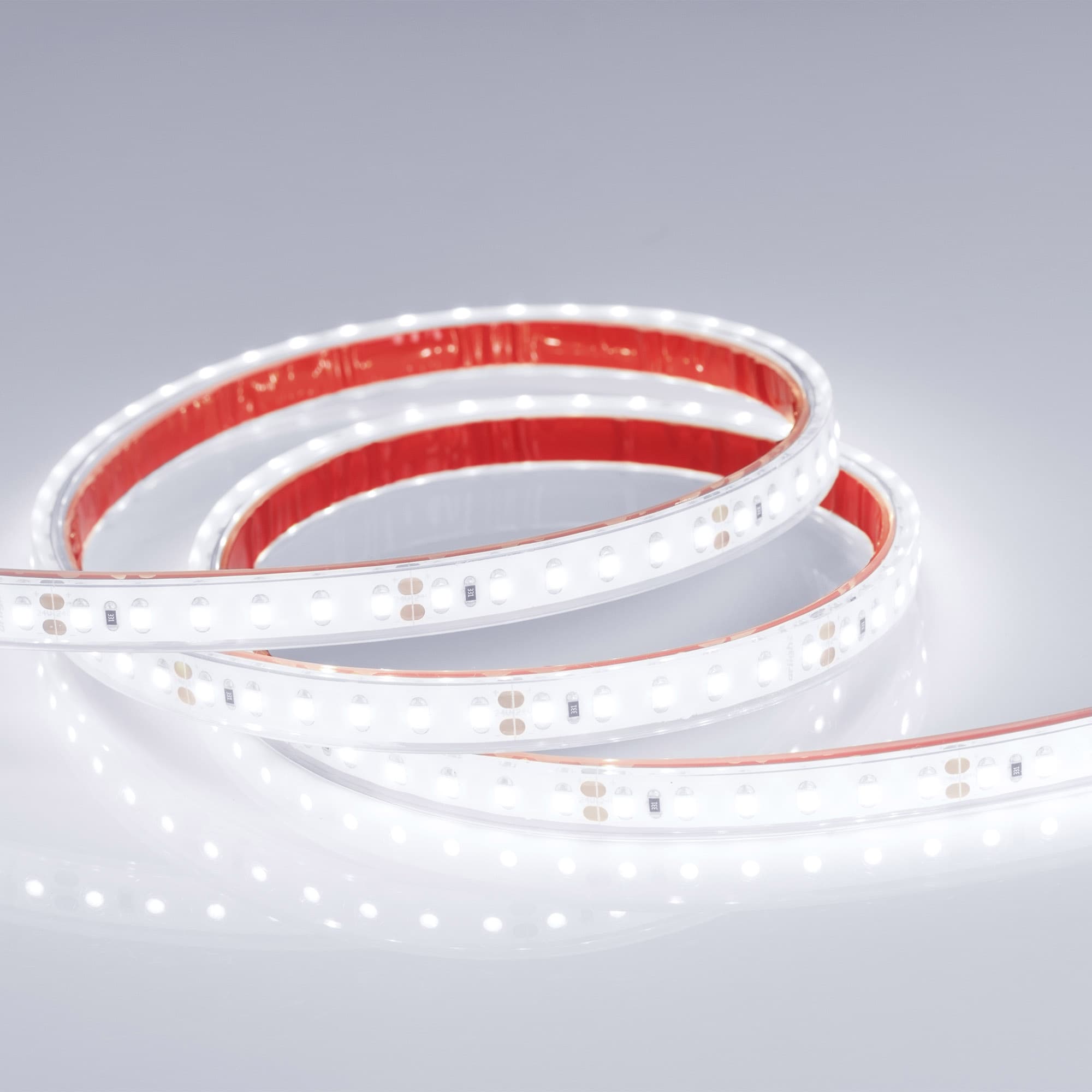 Светодиодная лента RTW 2-5000PGS 24V White 2x (3528, 600 LED, LUX) (Arlight, 9.6 Вт/м, IP67) 013520 — фото 3