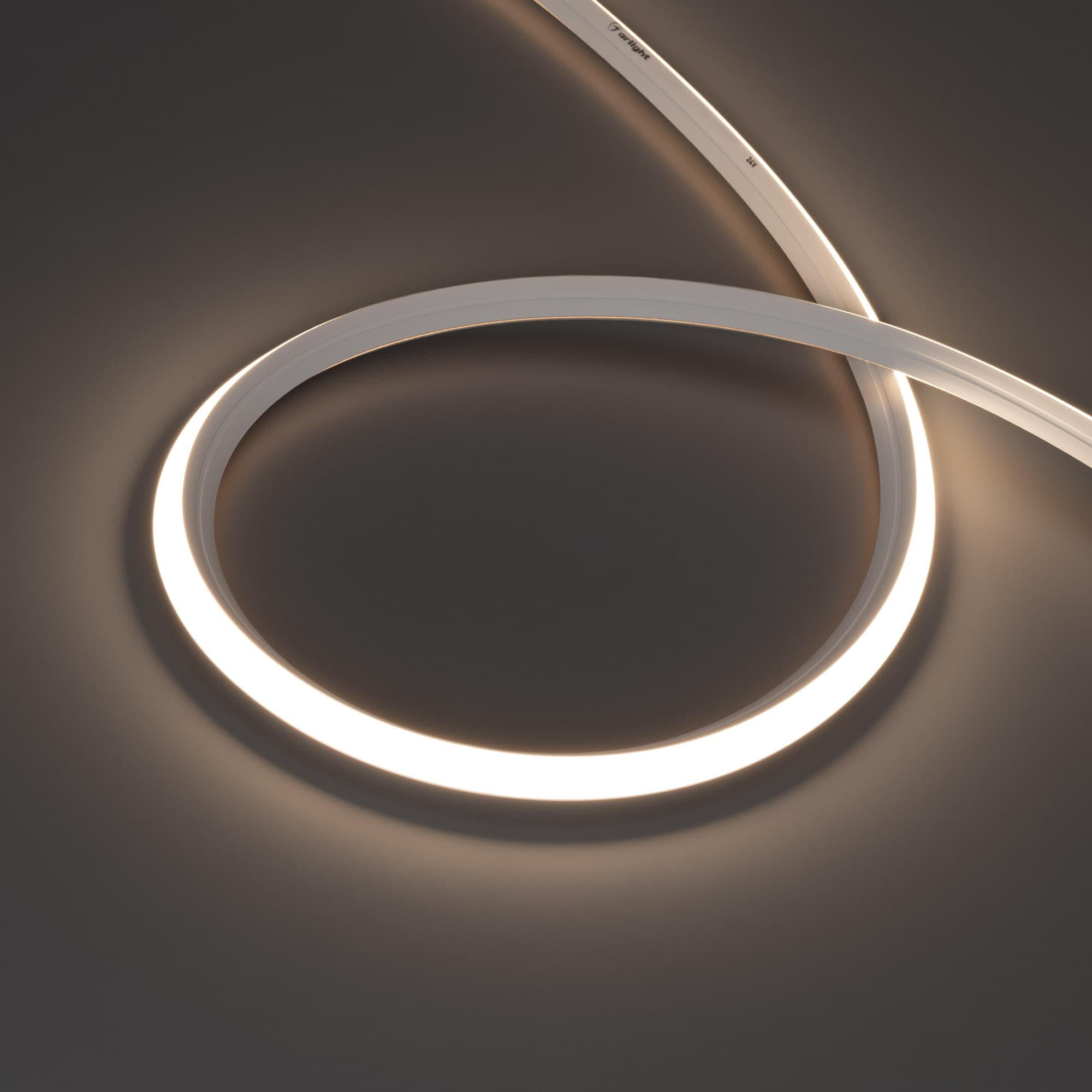 Светодиодная лента герметичная MOONLIGHT-3D-X544-10x10mm 24V Day4000 (8 W/m, IP67, 5m, wire x1) (Arlight, Вывод боковой, 5 лет) 041501