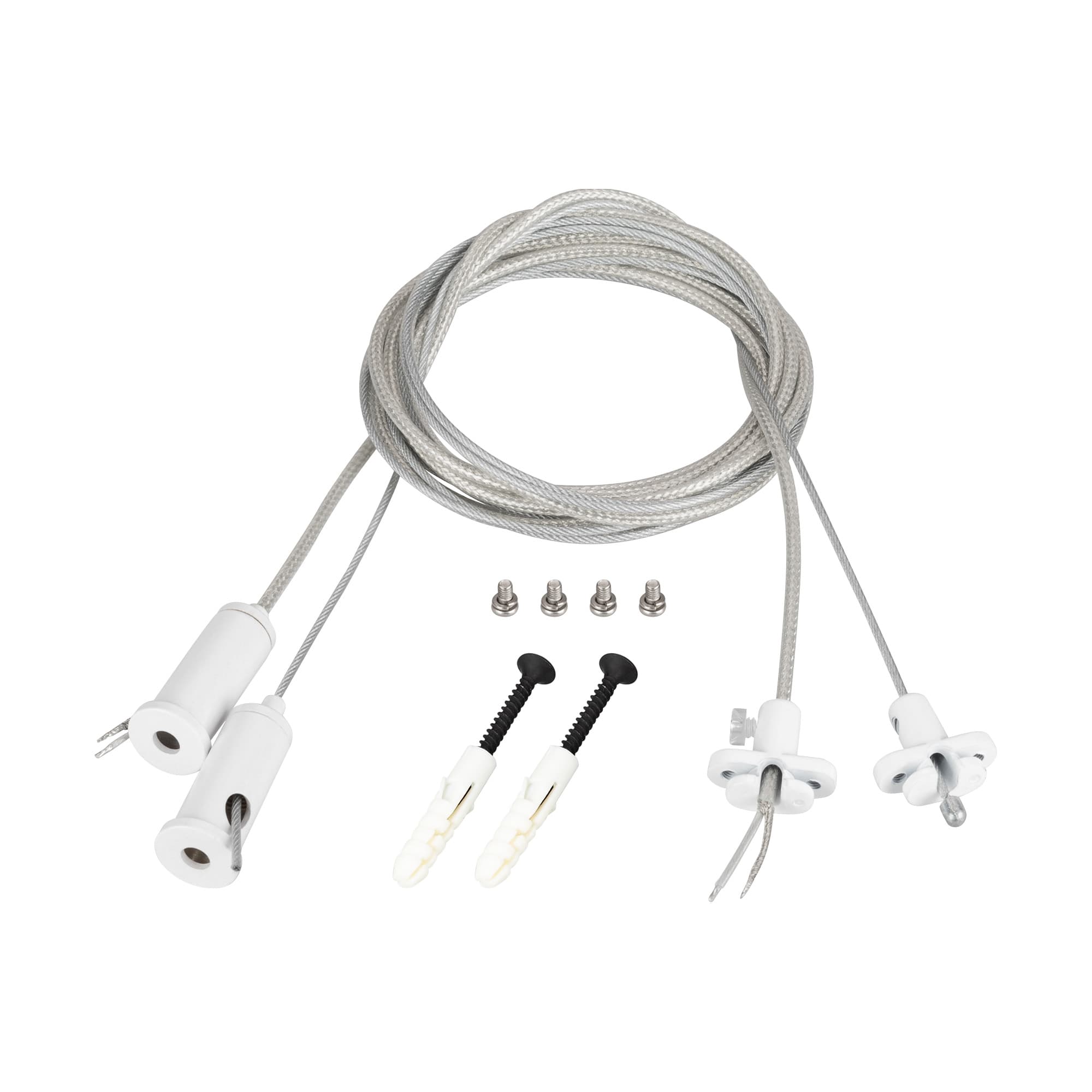 Подвес токопроводящий ARL-2x2m Set WHITE (Pad 15x2mm, 2x20AWG) (Arlight, провод 2x0.5) 043324