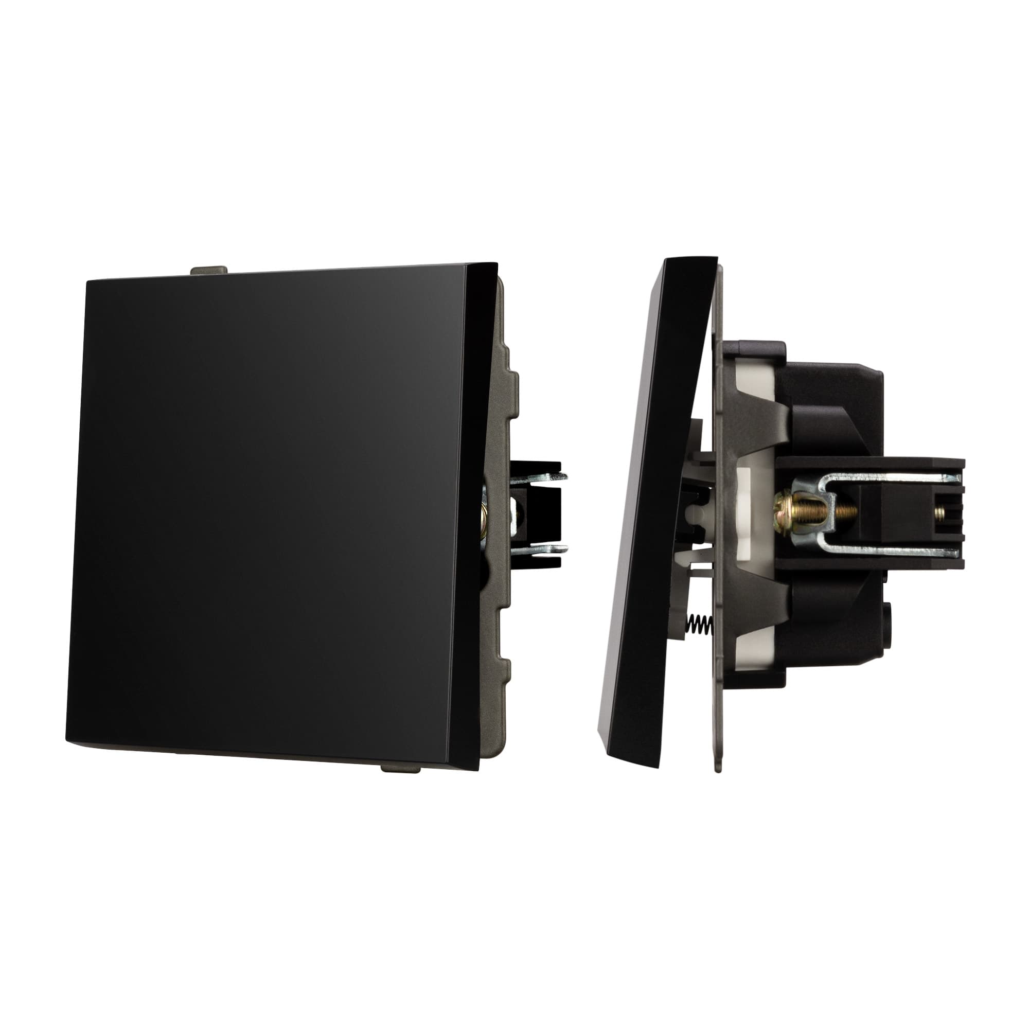 Механизм звонкового выключателя SWT-TENDO-MKR1-PL-BK (230V, 10A) (Arlight, Черный) 054143