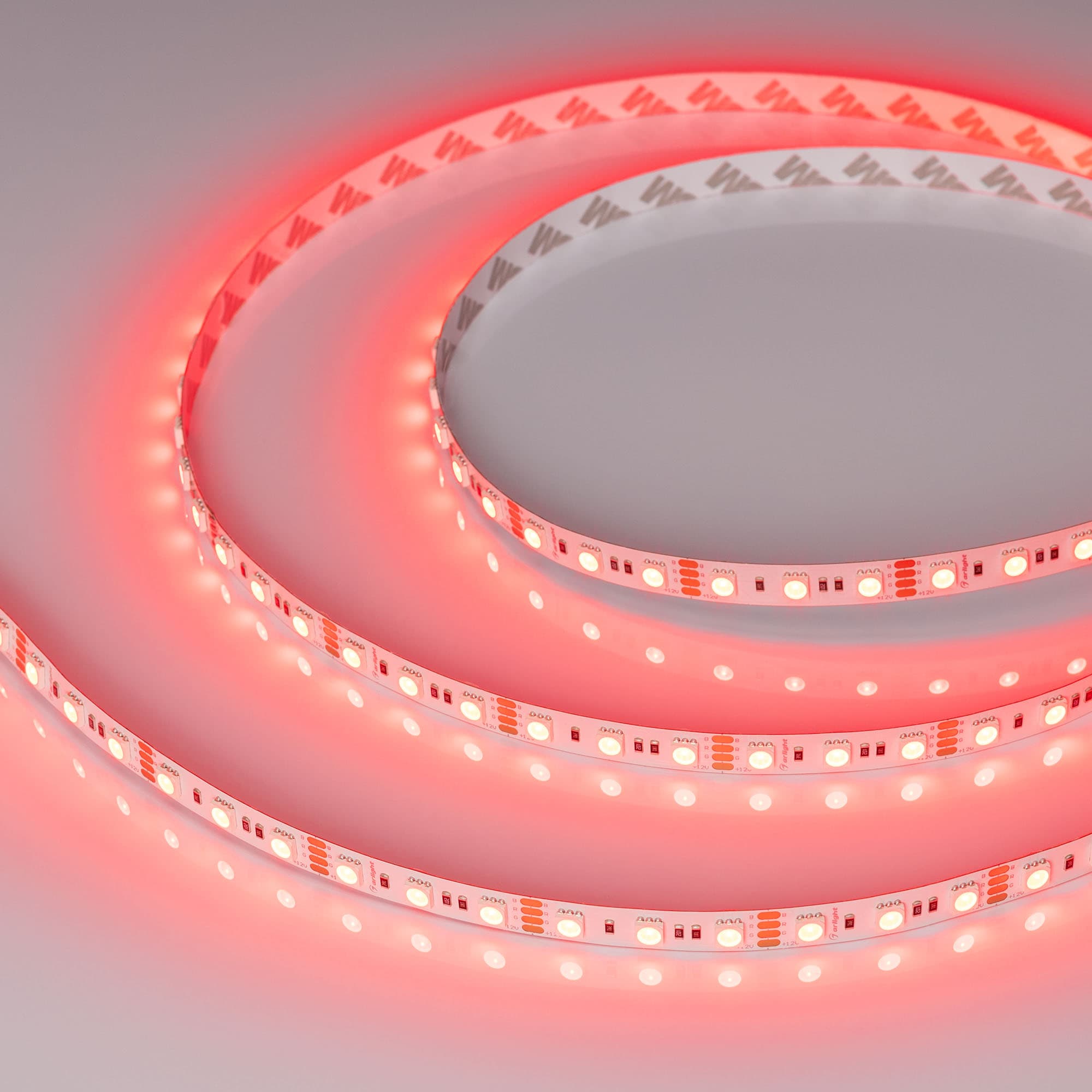 Светодиодная лента RT-B72-10mm 12V RGB (15 W/m, IP20, 5060, 5m) (Arlight, 15 Вт/м, IP20) 016246(2) — фото 1