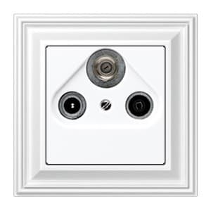 Jung Eco Profi Deco телевизионная розетка, цвет белый глянцевый