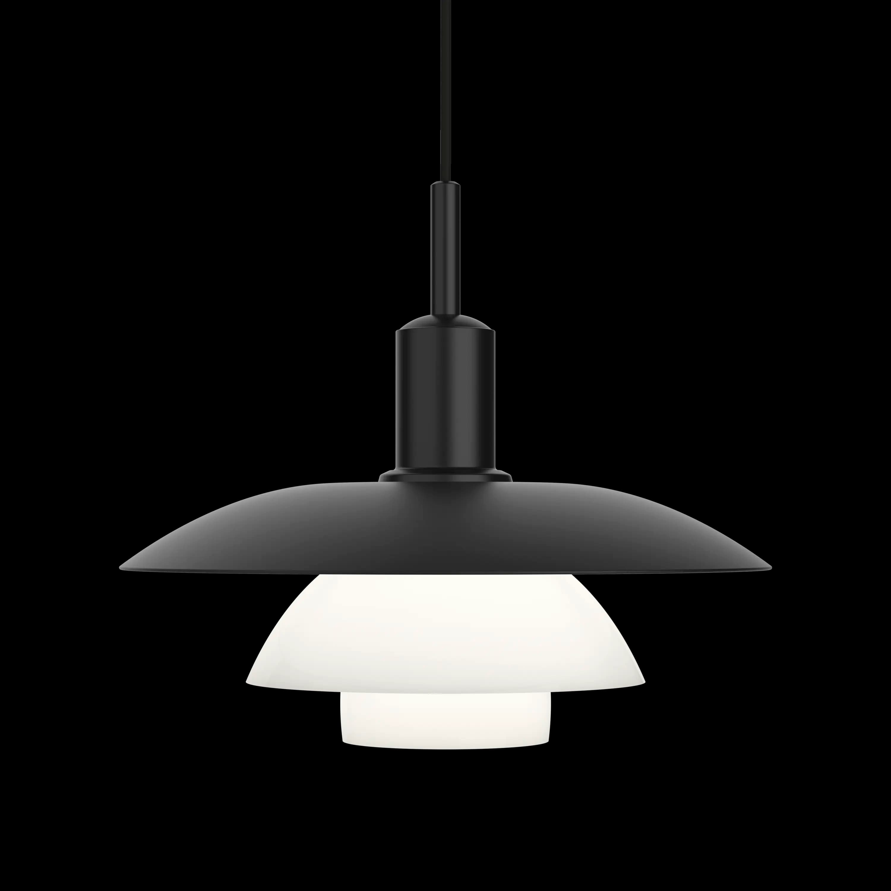Louis Poulsen PH 5/5 Pendant Metal black/opal glass — фото 1