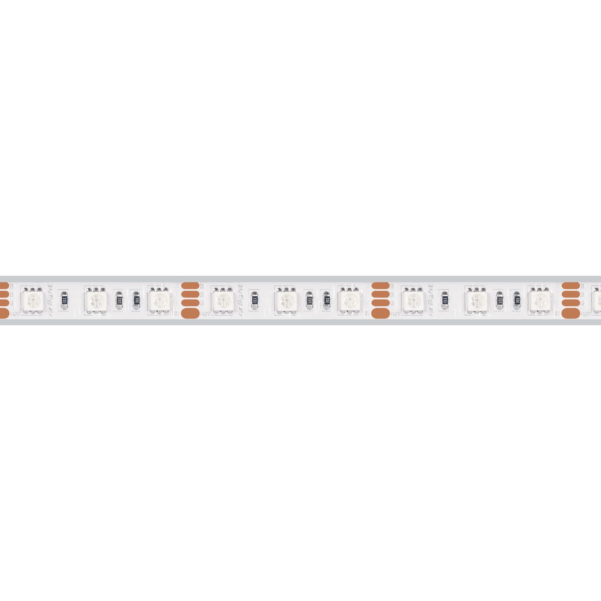 Светодиодная лента RTW 2-5000P 12V RGB 2x (5060, 300 LED, LUX) (Arlight, 14.4 Вт/м, IP66) 012311 — фото 3