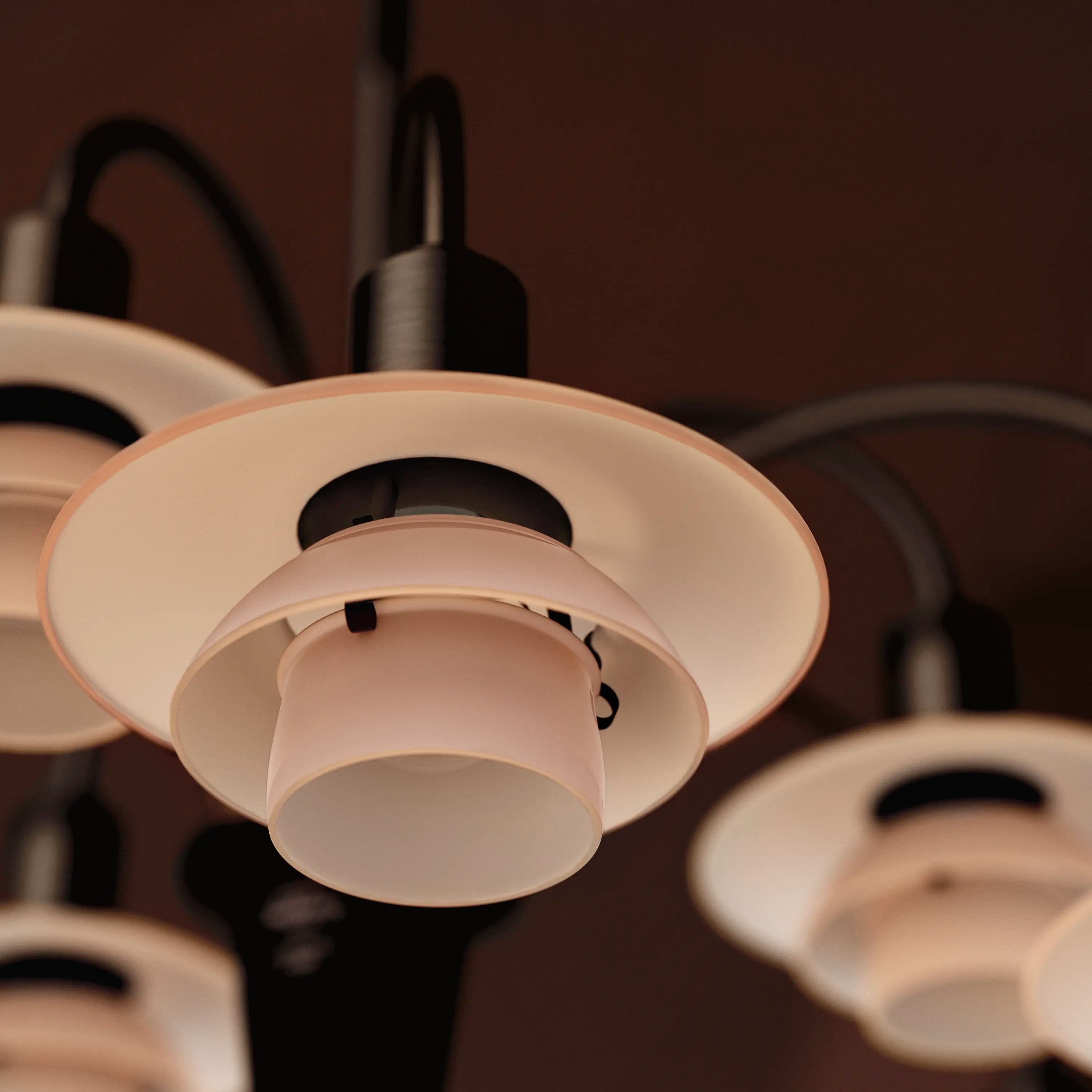 Louis Poulsen PH 1/1 Chandelier Centenary Edition Aged brass/dusty terracotta 9-ARMS — фото 5