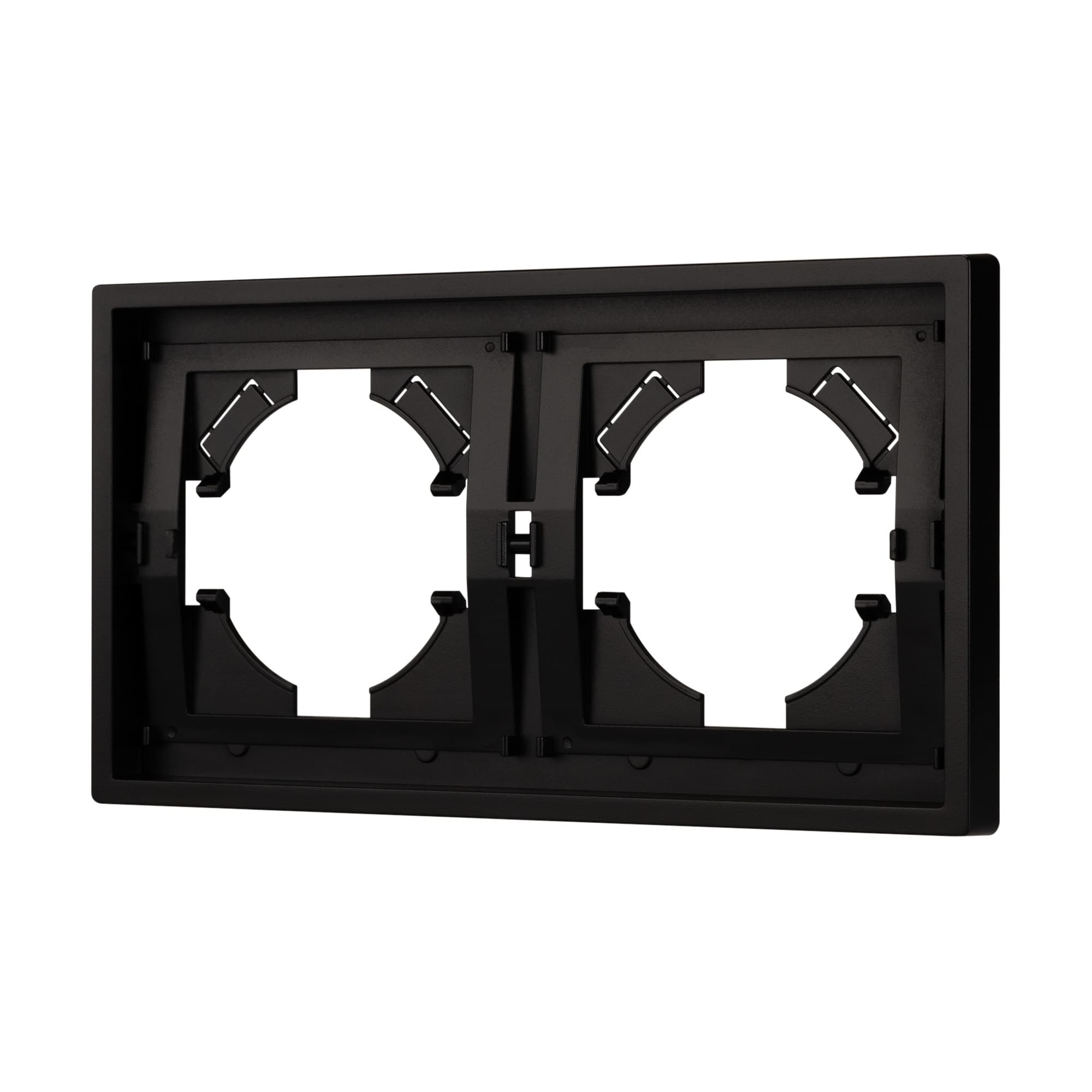 Рамка пластиковая FRM-TENDO-PL-2-BK (Arlight, Черный) 053840