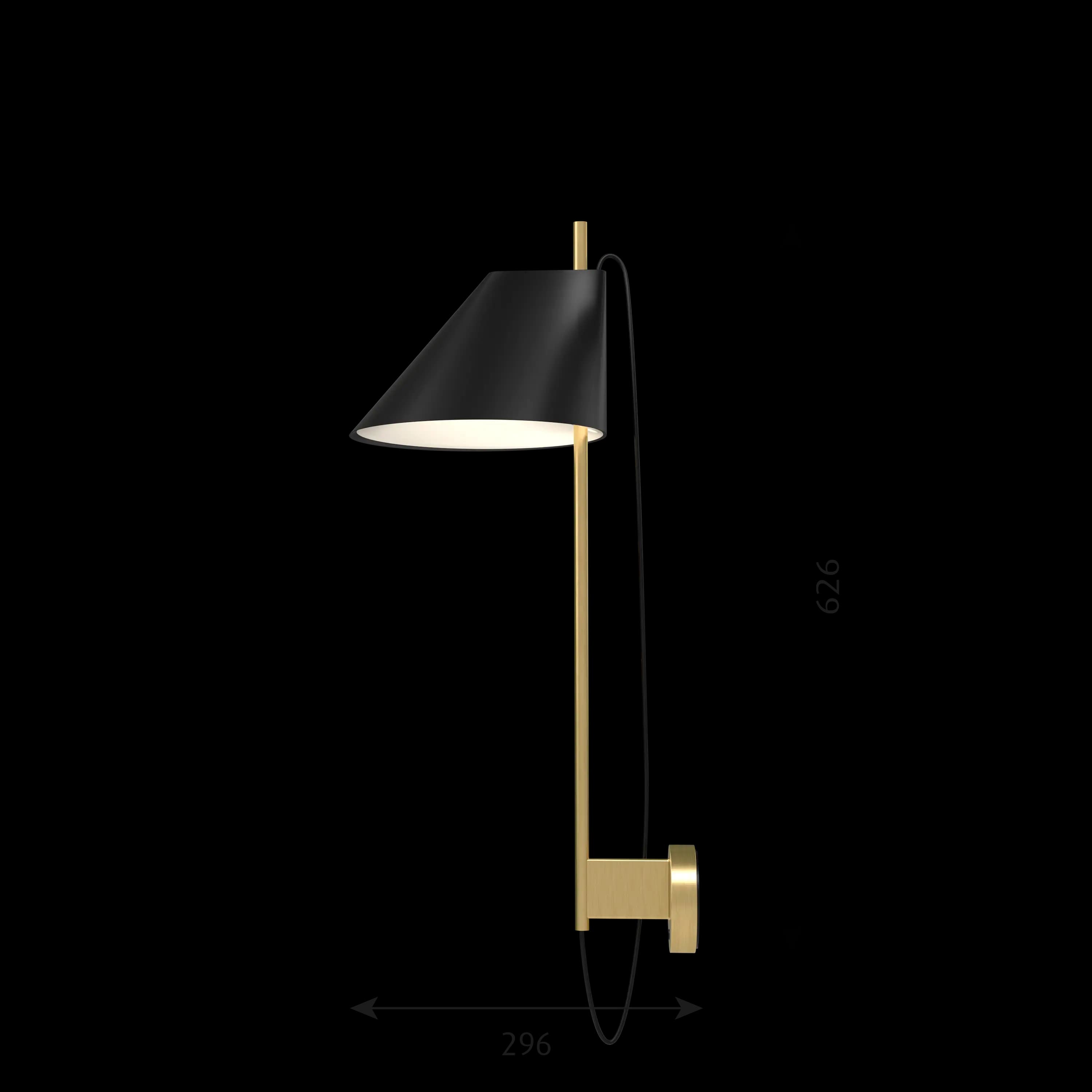 Louis Poulsen Yuh Wall Lamp Brass/black — фото 7