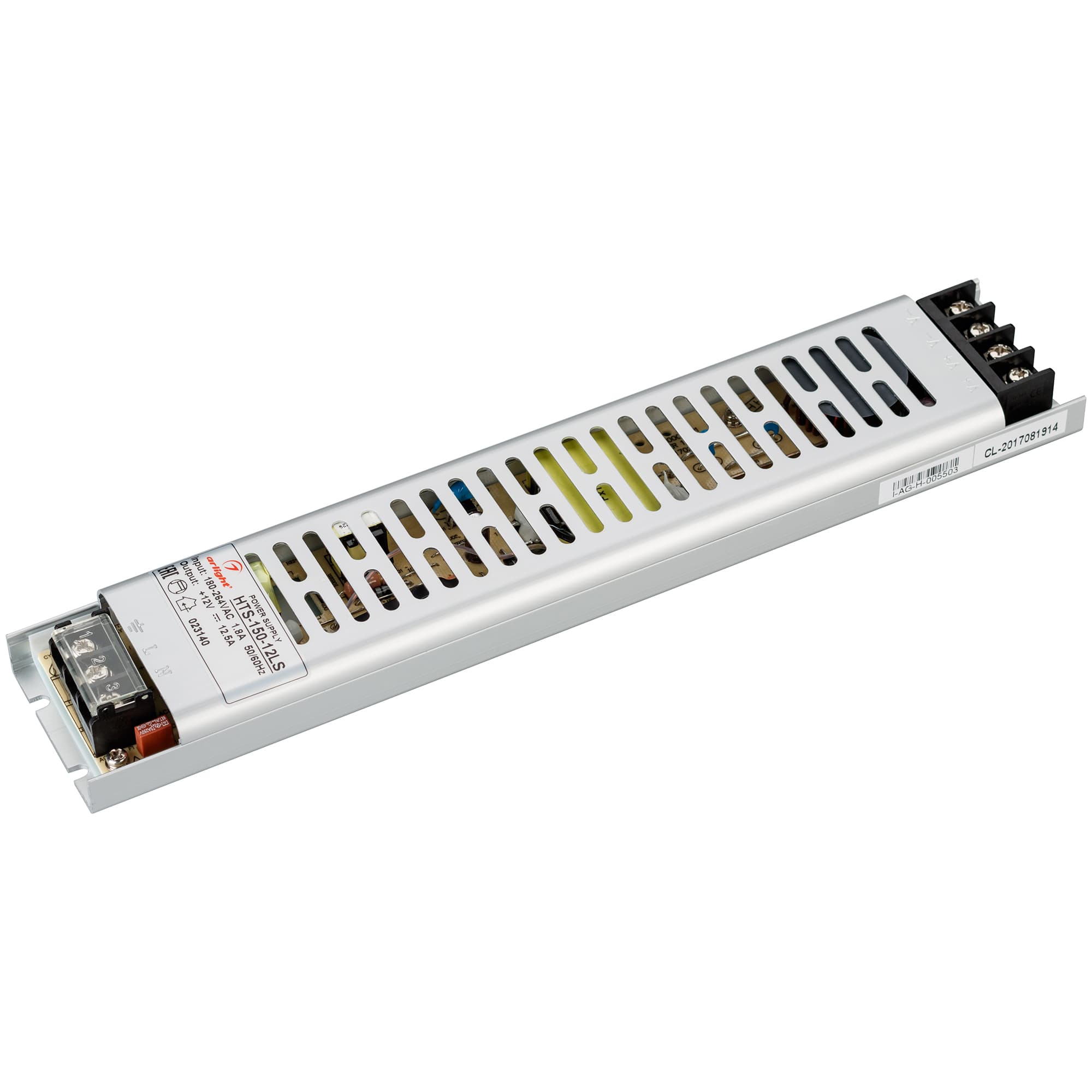 Блок питания HTS-150-12-LS (12V, 12.5A, 150W) (Arlight, IP20 Сетка, 3 года) 023140 — фото 1