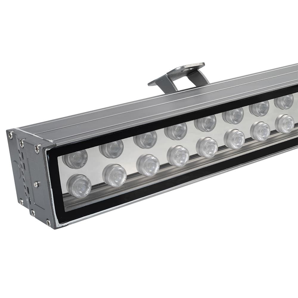 Светодиодный прожектор AR-LINE-1000XL-54W-24V RGB (Grey, 30 deg, DMX512) (Arlight, Закрытый) 023638