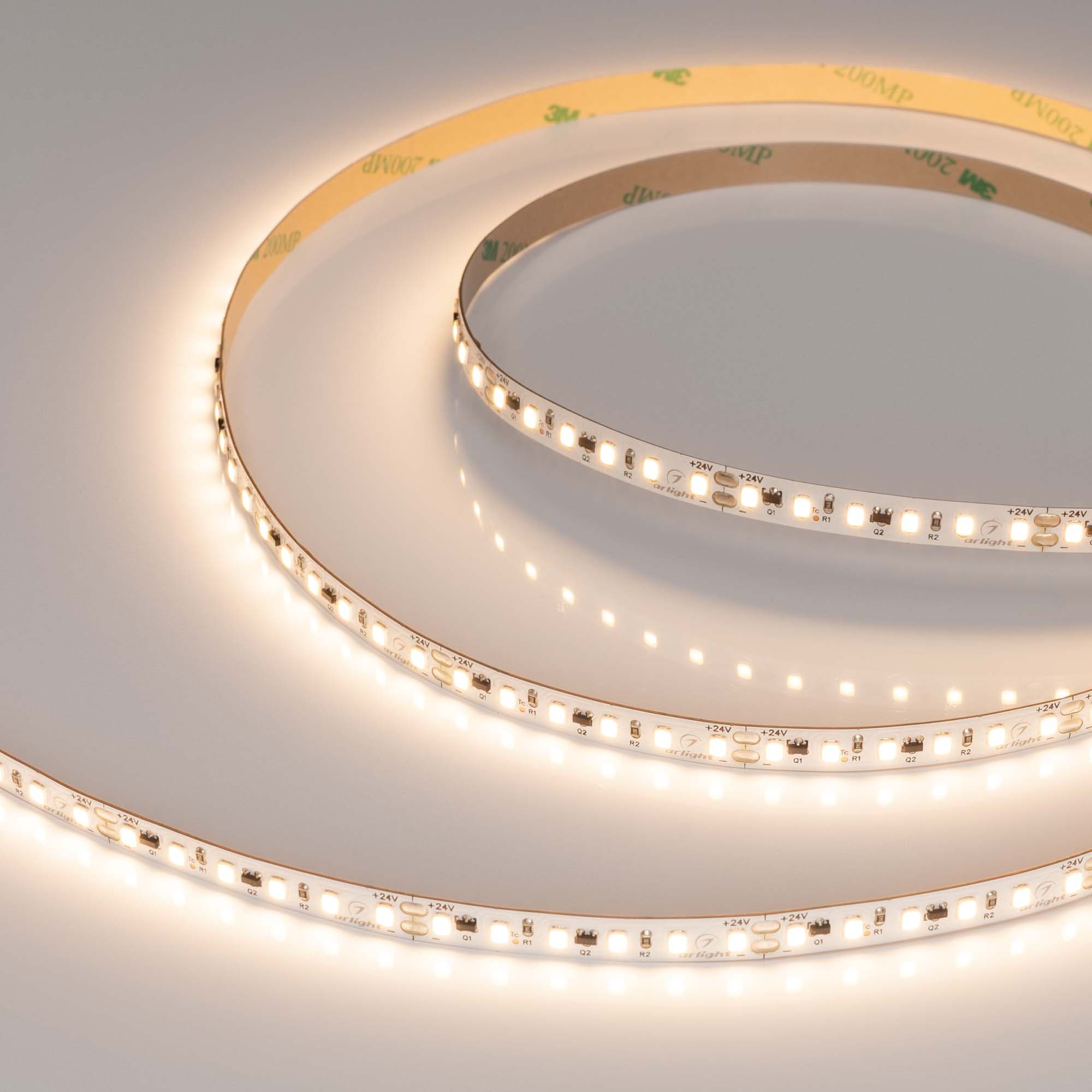 Светодиодная лента IC-A120-8mm 24V Warm3000 (9.6 W/m, IP20, 2835, 10m) (Arlight, стабилизированная) 037964 — фото 1