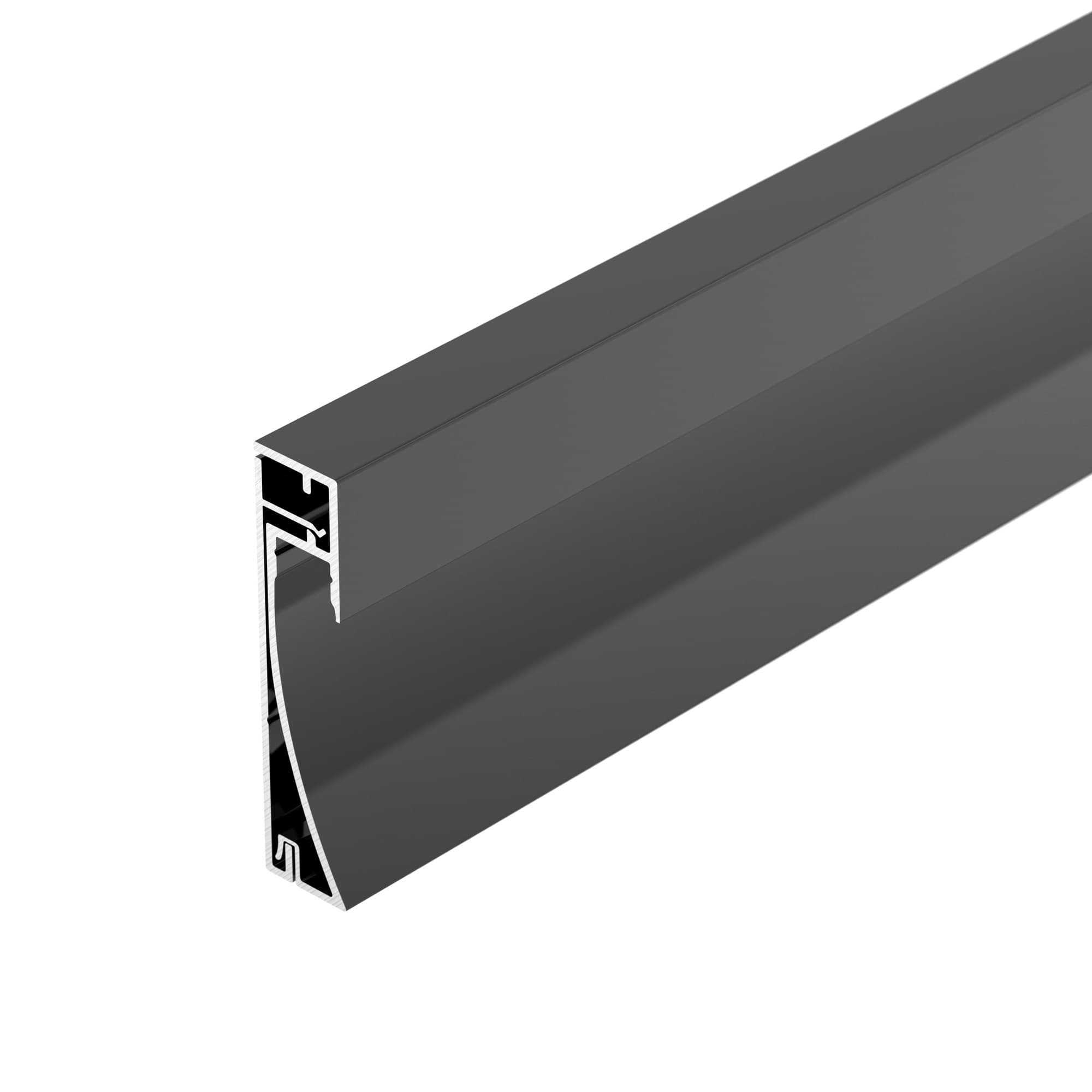 Профиль PLINTUS-H54-2000 BLACK (Arlight, Алюминий) 045433 — фото 2