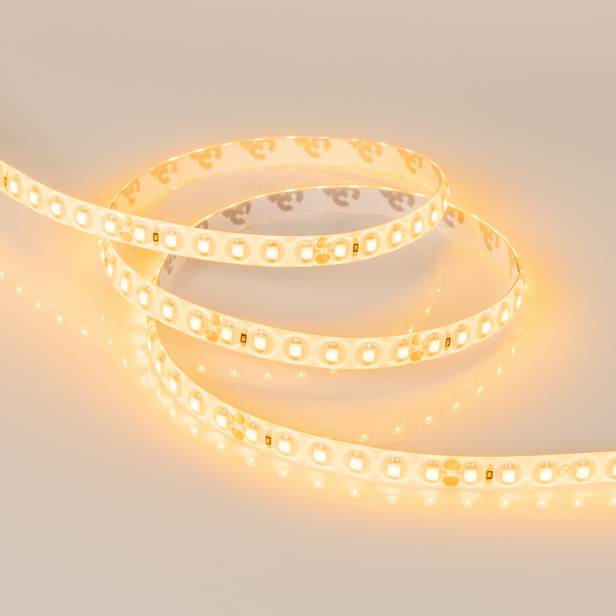 Светодиодная лента RTW 2-5000SE 24V Yellow 2x (3528, 600 LED, LUX) (Arlight, 9.6 Вт/м, IP65) 015132 — фото 4