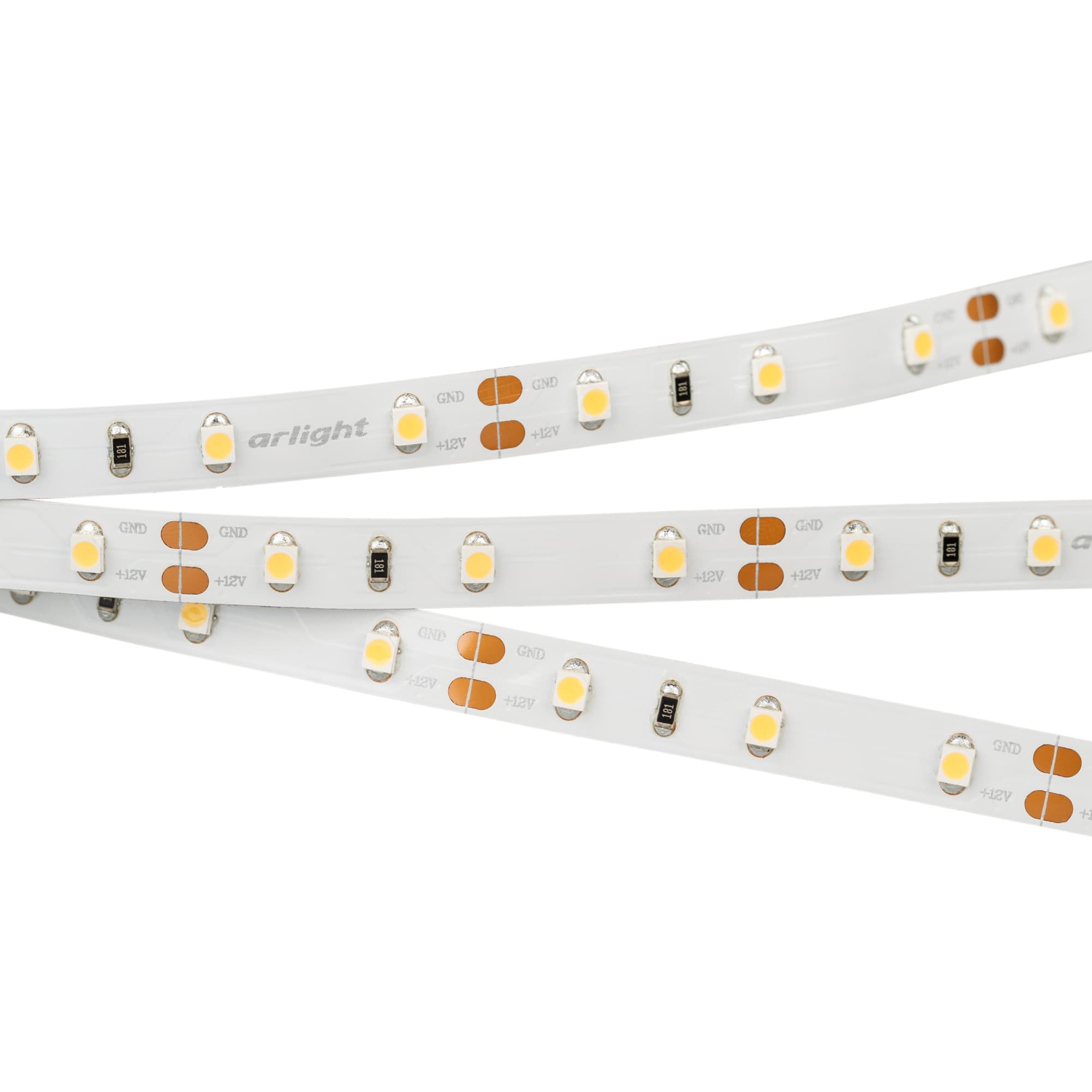 Светодиодная лента RT 2-5000 12V Warm2700 (3528, 300 LED, CRI98) (Arlight, 4.8 Вт/м, IP20) 021420(1) — фото 1