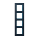 A VIVA Рамка 4-ная, стекло цвет Синий, Jung AV584GLMNB