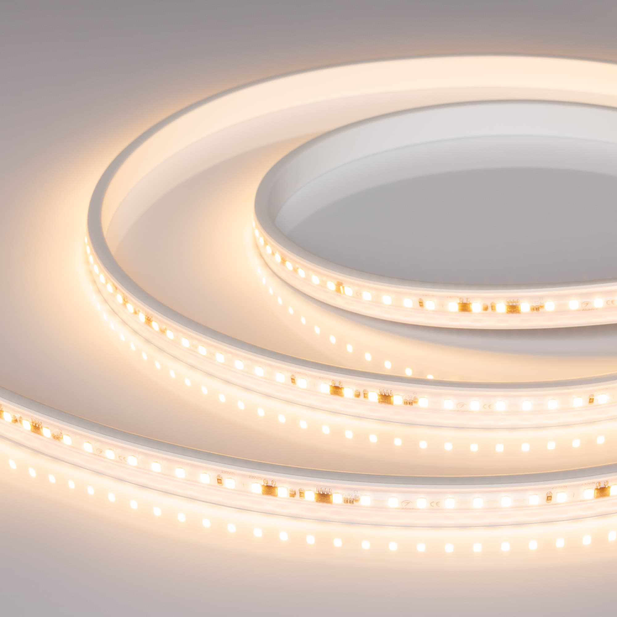 Светодиодная лента герметичная ARL-PV-A120-15mm 230V Warm2700 (15 W/m, IP65, 30m) (Arlight, -) 054705 — фото 1