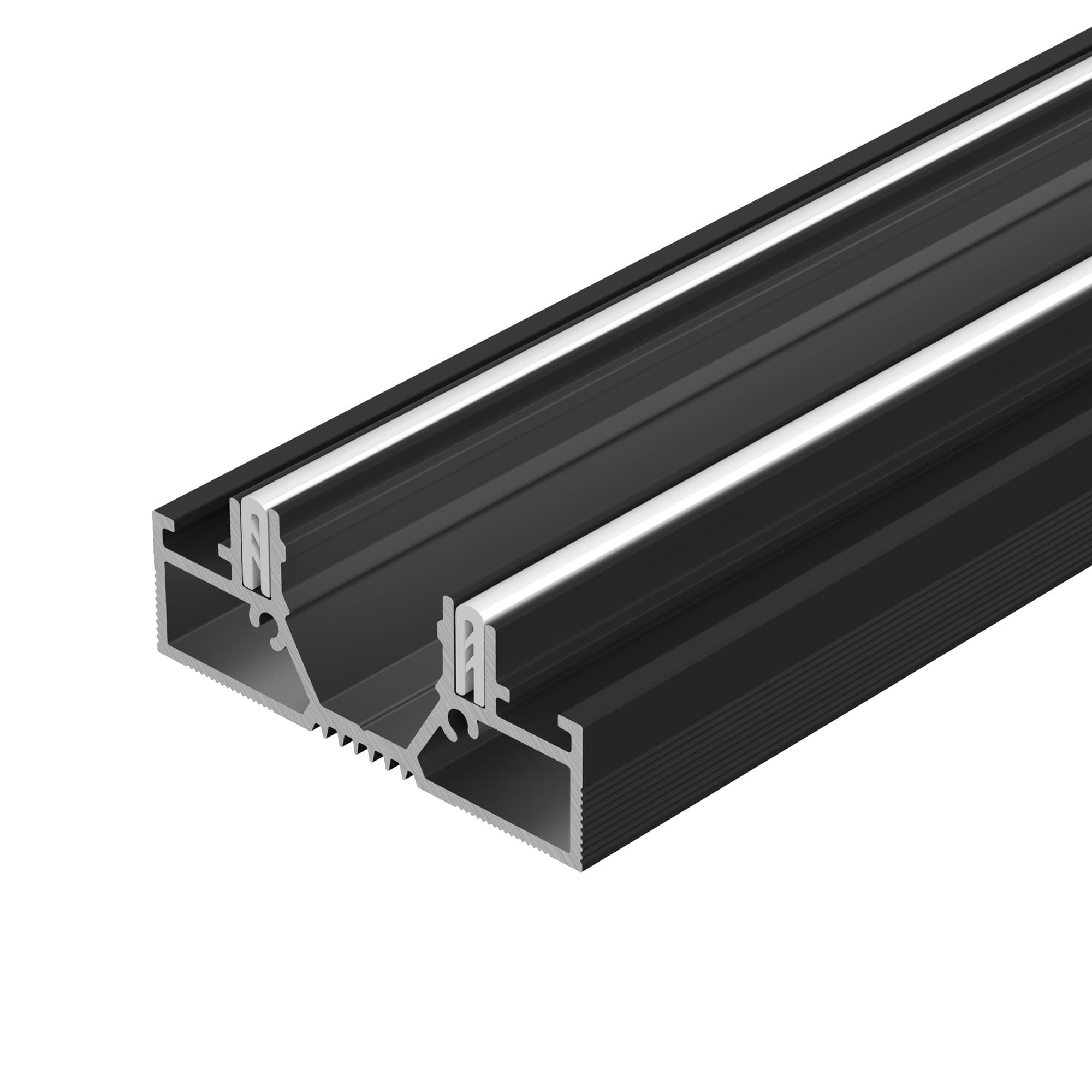 Профиль STRETCH-20-CEIL-D-CENTER-2000 BLACK (Arlight, Алюминий) 042946 — фото 2