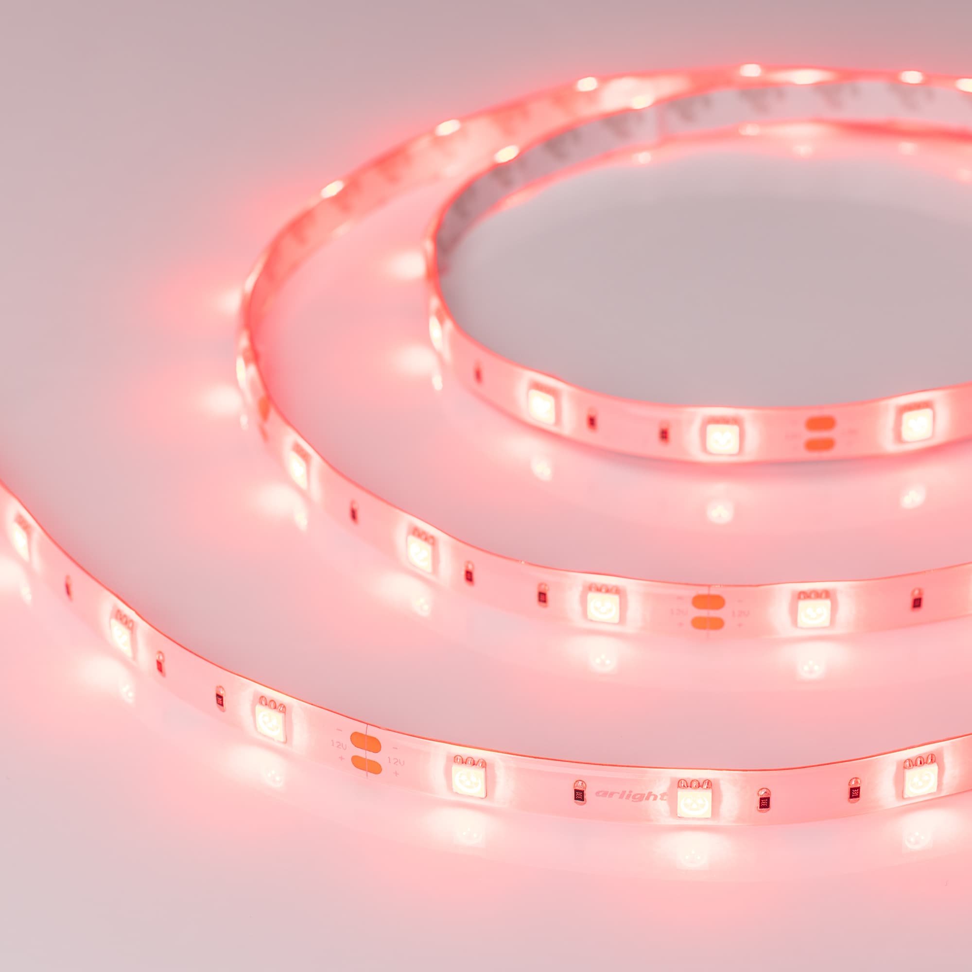 Светодиодная лента RTW 2-5000SE 12V Red (5060, 150 LED, LUX) (Arlight, 7.2 Вт/м, IP65) 016498 — фото 4