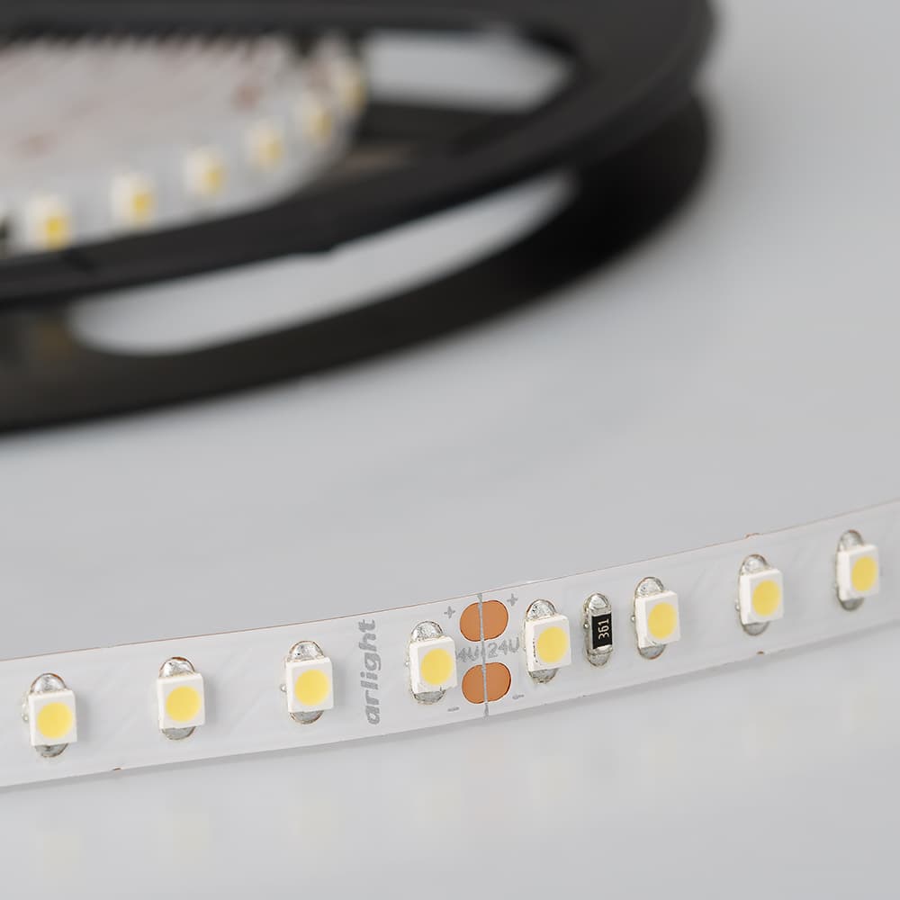 Светодиодная лента RT 2-5000 24V Pink 2x (3528, 600 LED, LUX) (Arlight, 9.6 Вт/м, IP20) 015899 — фото 4