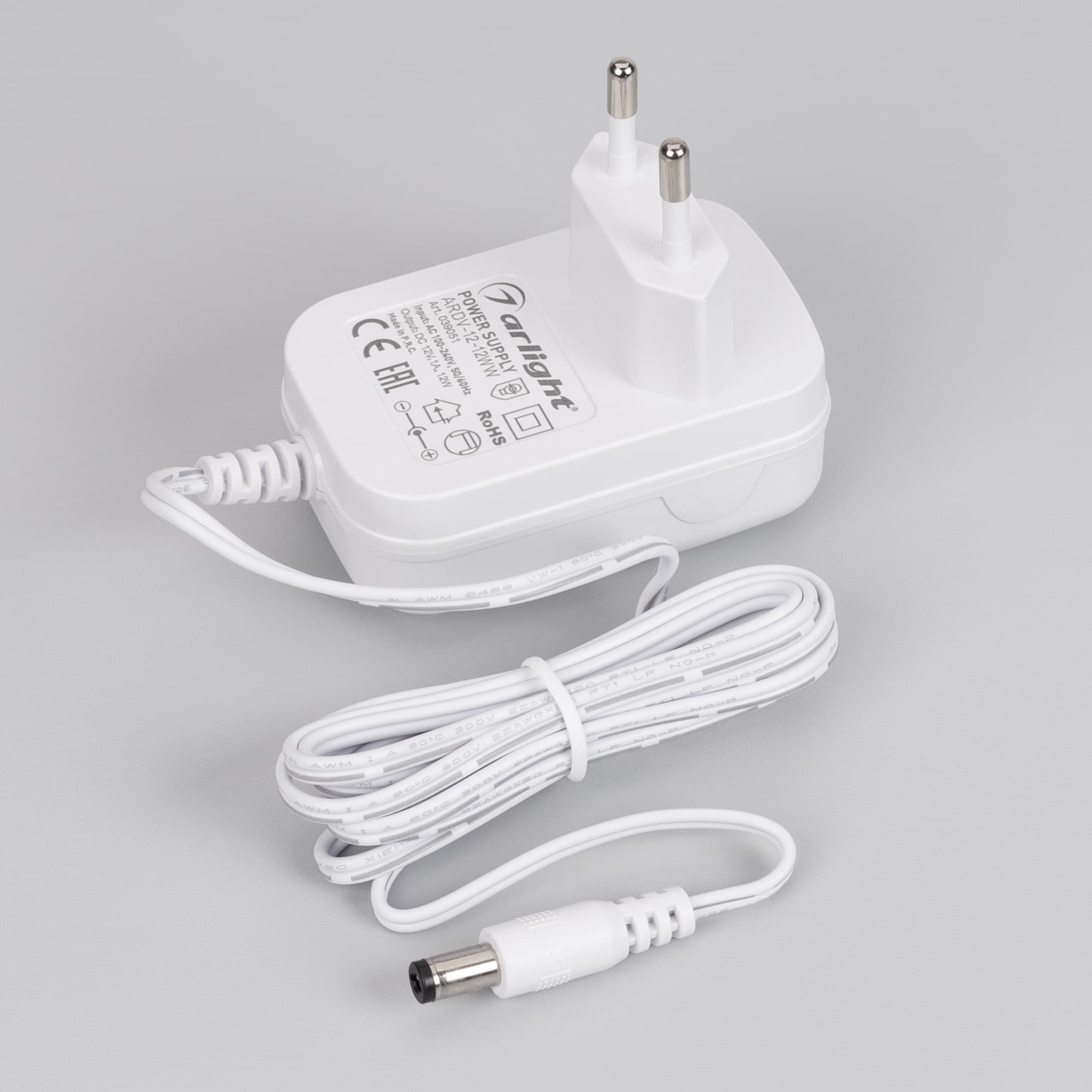 Блок питания ARDV-12-12WW (12V, 1A, 12W) (Arlight, Адаптер, 3 года) 039051 Arlight — фото 2