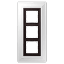 LSmetal Zero Комплект для монтажа заподлицо + Рамка 3-ная, dark (лакир.алюминий), Jung