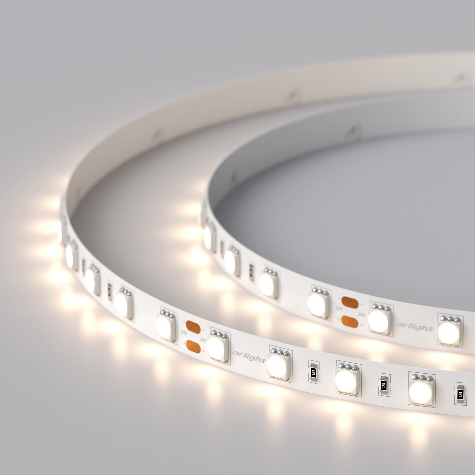Светодиодная лента RT 2-5000 24V Day4000 2x (5060, 300 LED, LUX) (Arlight, 14.4 Вт/м, IP20) 011571(B) — фото 4