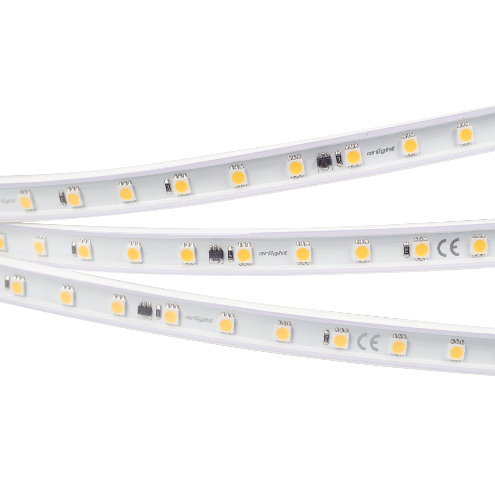 Светодиодная лента герметичная ARL-PV-B54-15.5mm 230V Warm3000 (8 W/m, IP65, 5060, 50m) (Arlight, -) 027058(2) — фото 1